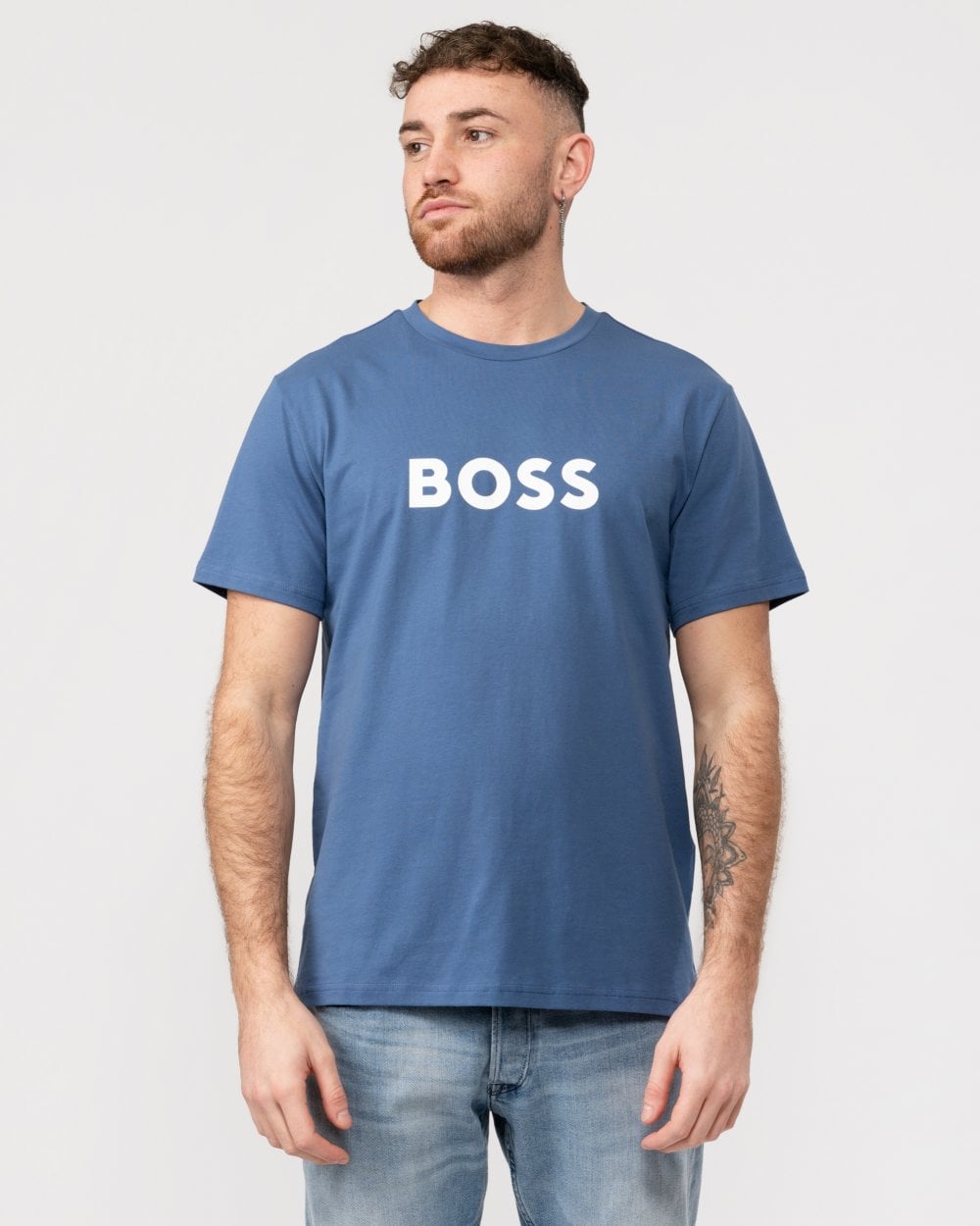 BOSS Orange RN Mens Center Logo T-Shirt