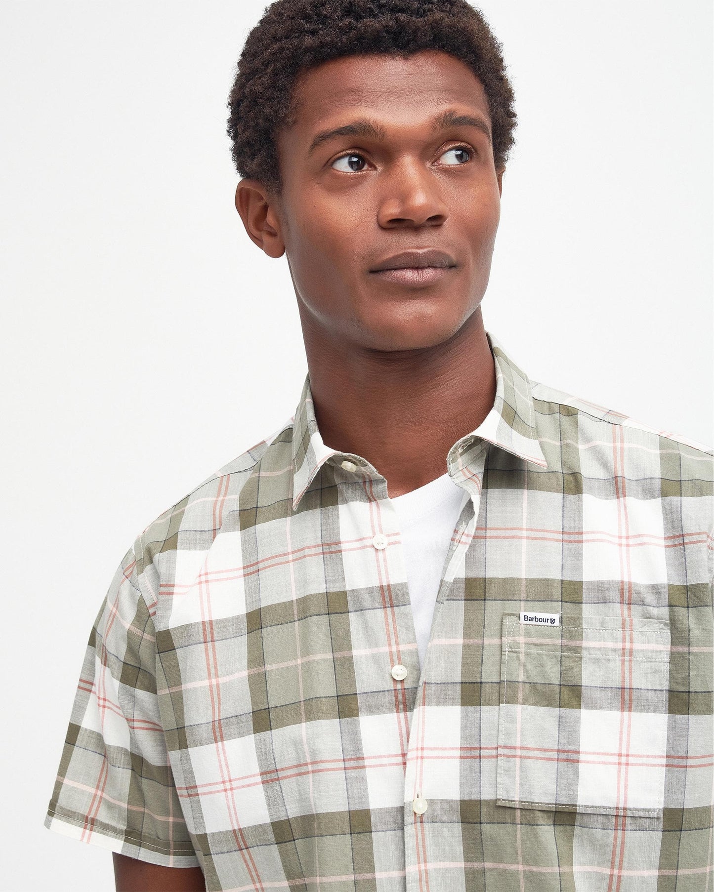 Barbour Gordon Mens Tailored Shirt - Glenmore Olive