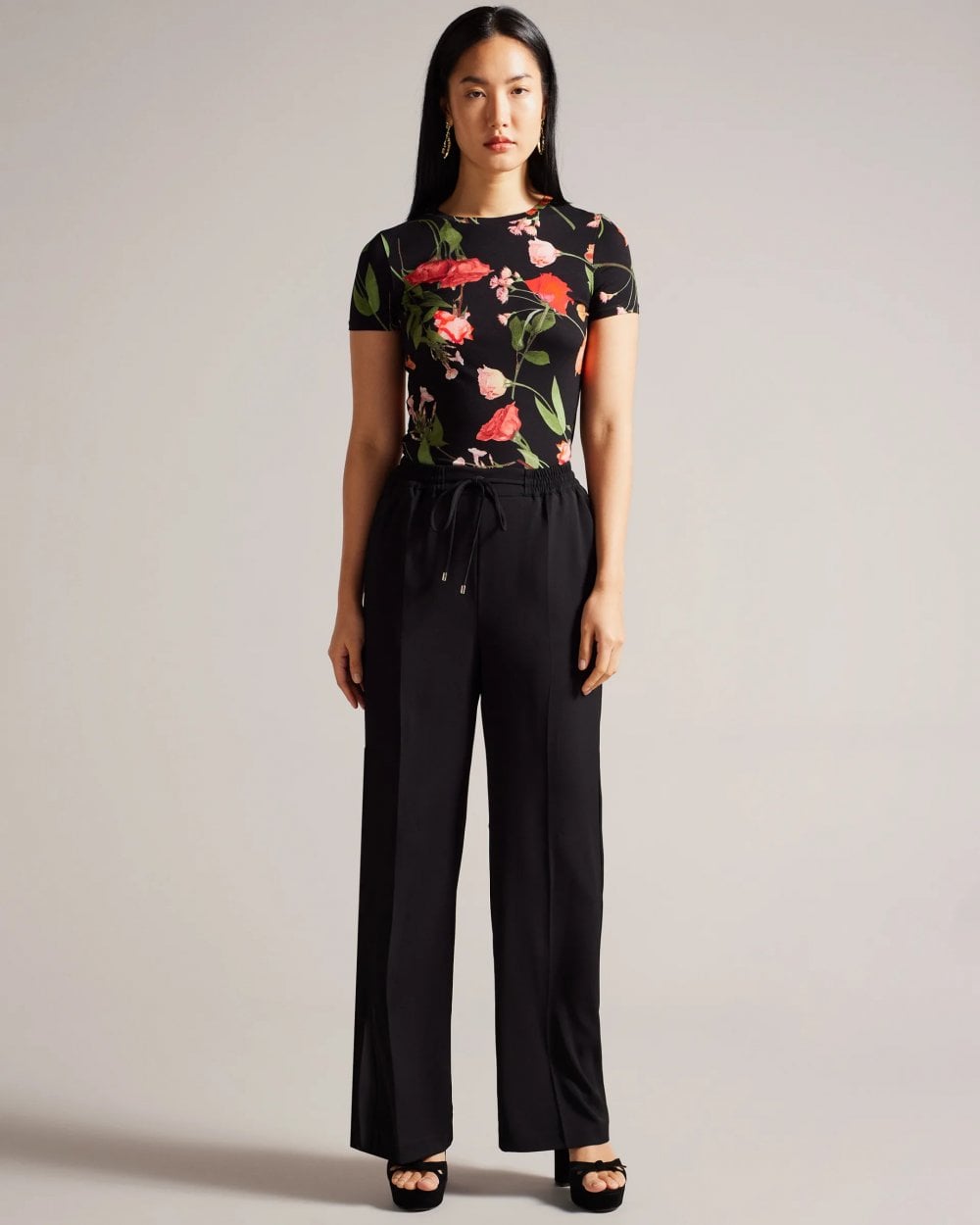Ted Baker Treyya Womens Printed Fitted Tee