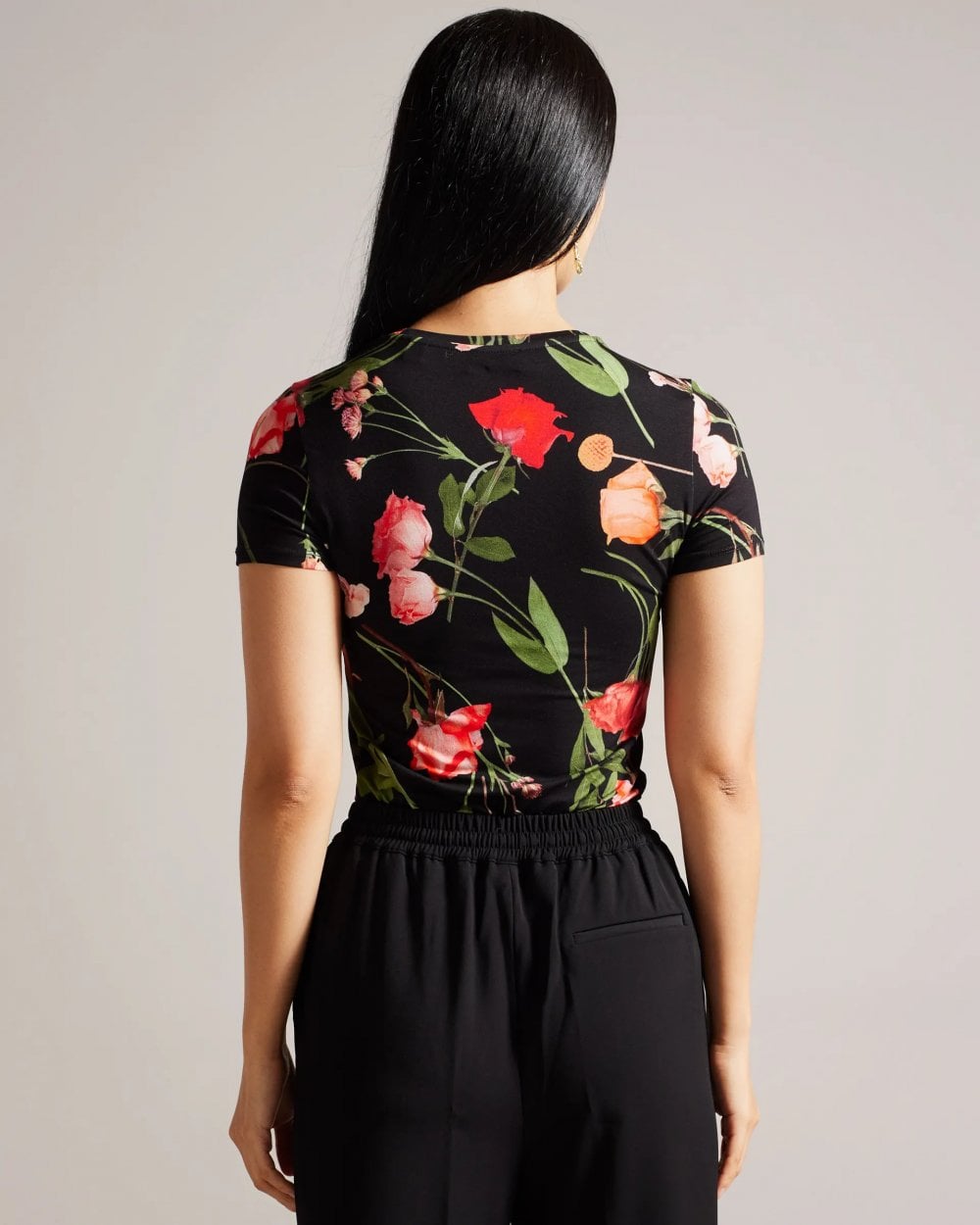Ted Baker Treyya Womens Printed Fitted Tee