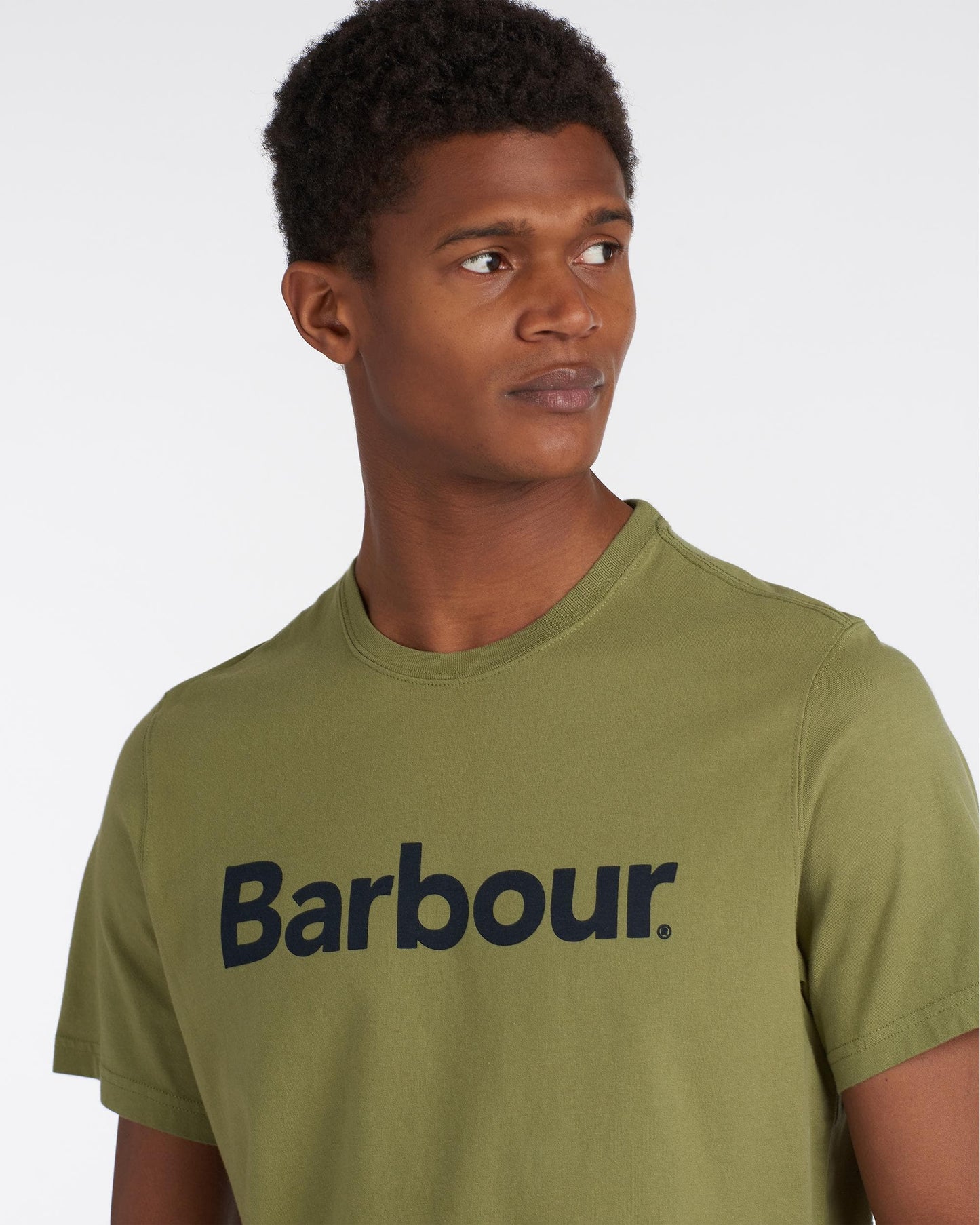 Barbour Logo Mens T-Shirt - Burnt Olive