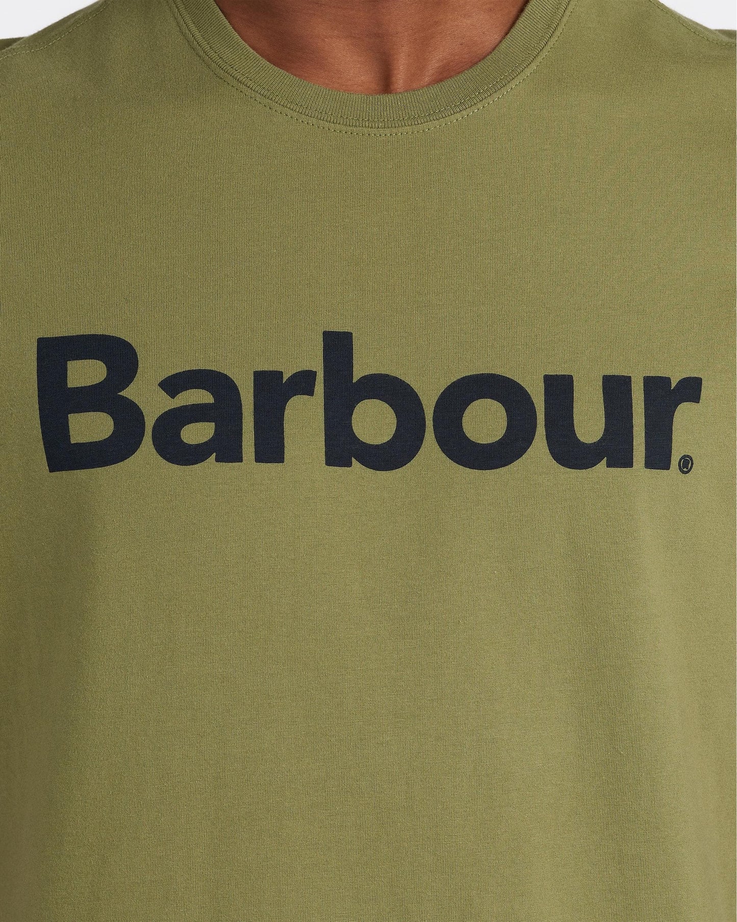 Barbour Logo Mens T-Shirt - Burnt Olive