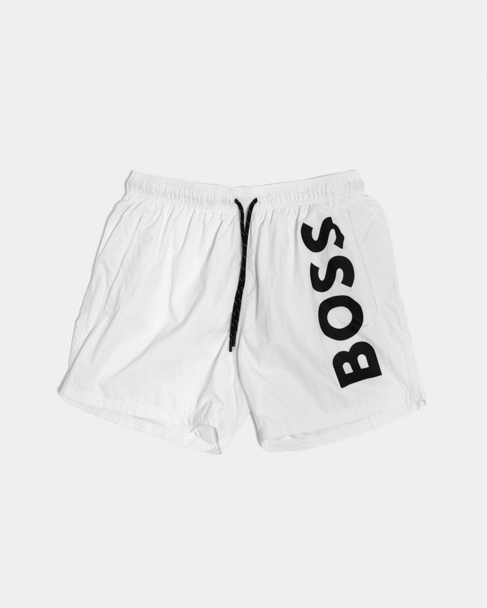 BOSS Orange Octopus Mens Quick-Drying Swim Shorts With Large Contrast Logo