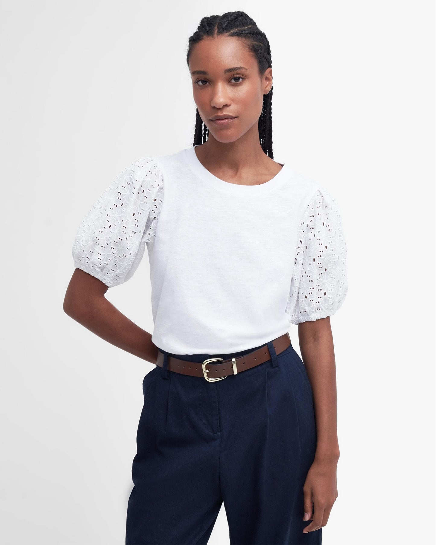 Barbour Longfield Womens Puff Sleeve Top
