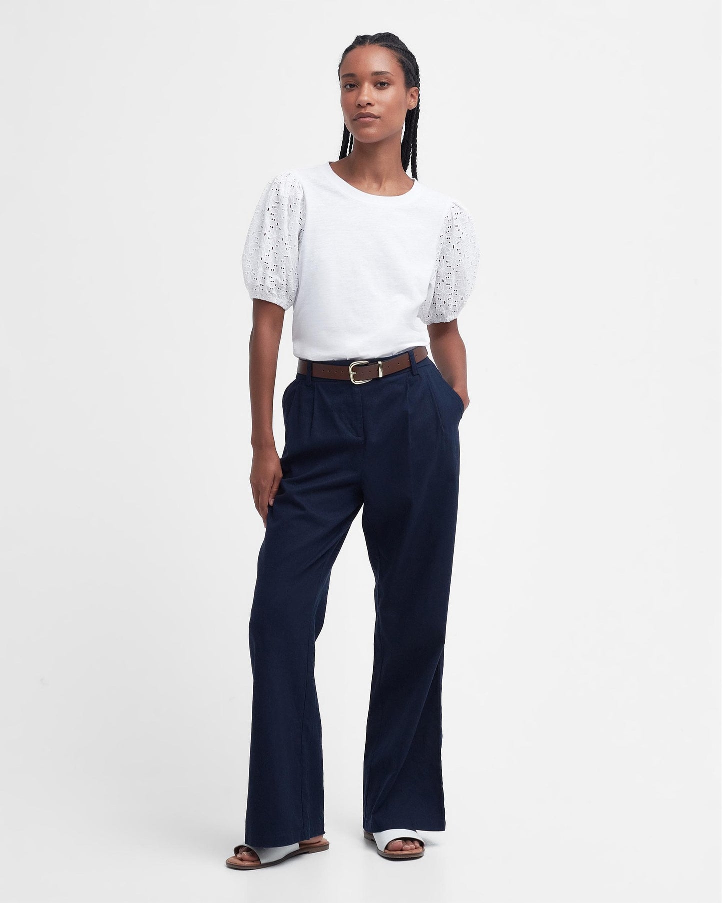 Barbour Longfield Womens Puff Sleeve Top