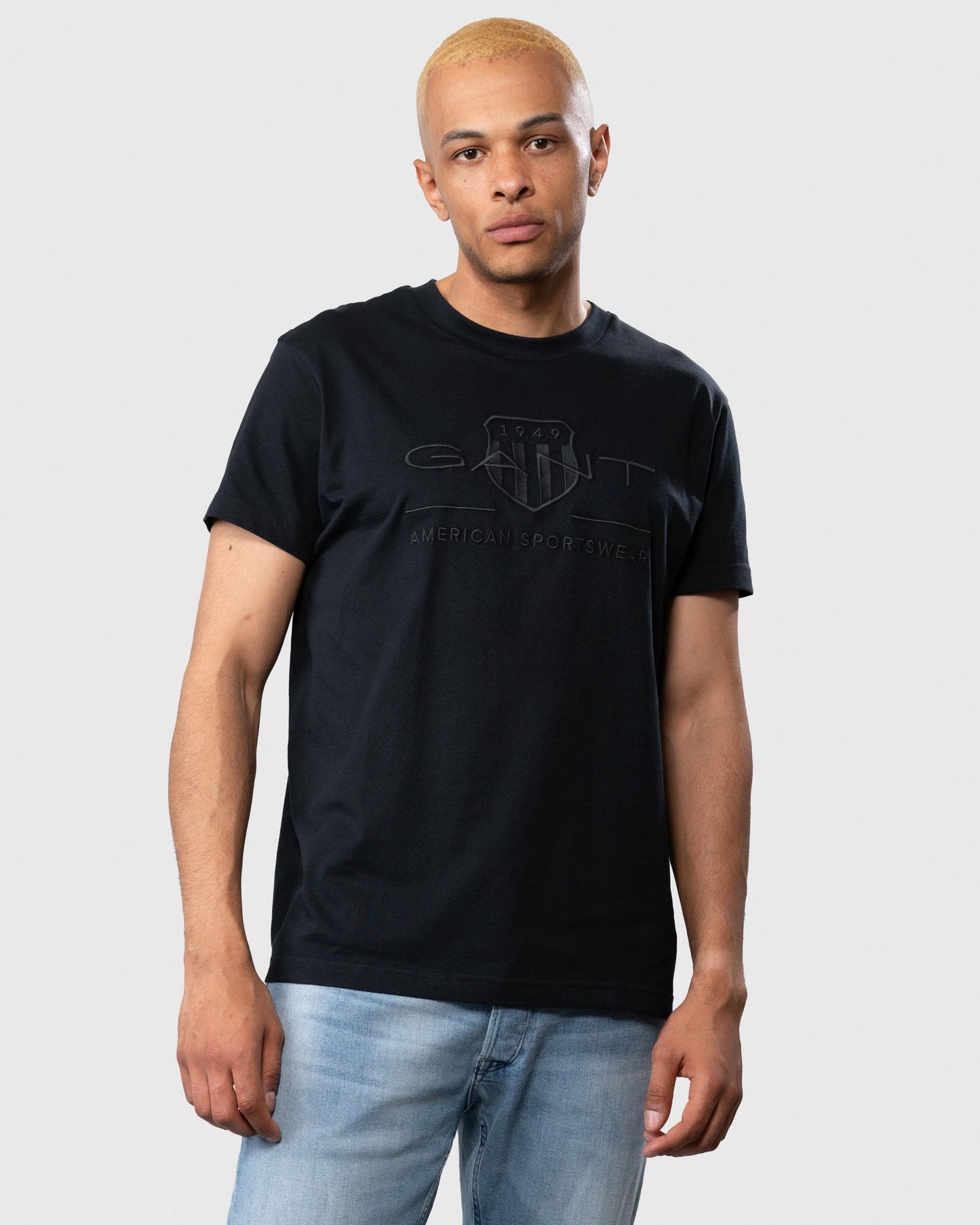 GANT Tonal Archive Shield Mens T-Shirt - 5 Black
