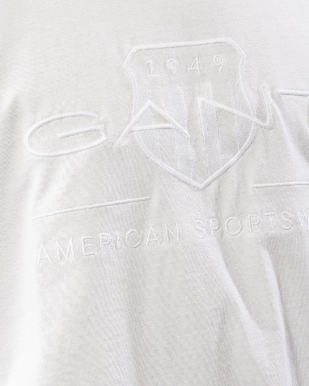 GANT Tonal Archive Shield Mens T-Shirt - 113 Eggshell