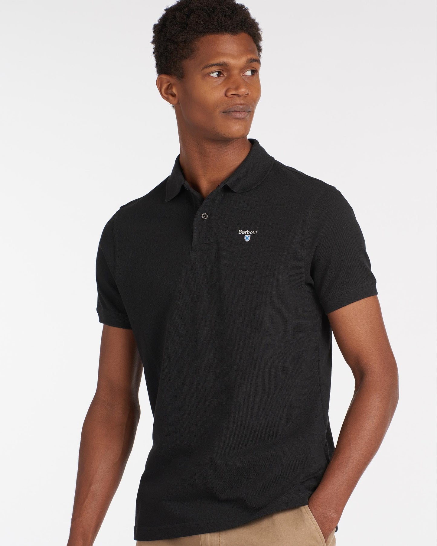 Barbour Mens Sports Polo Shirt black