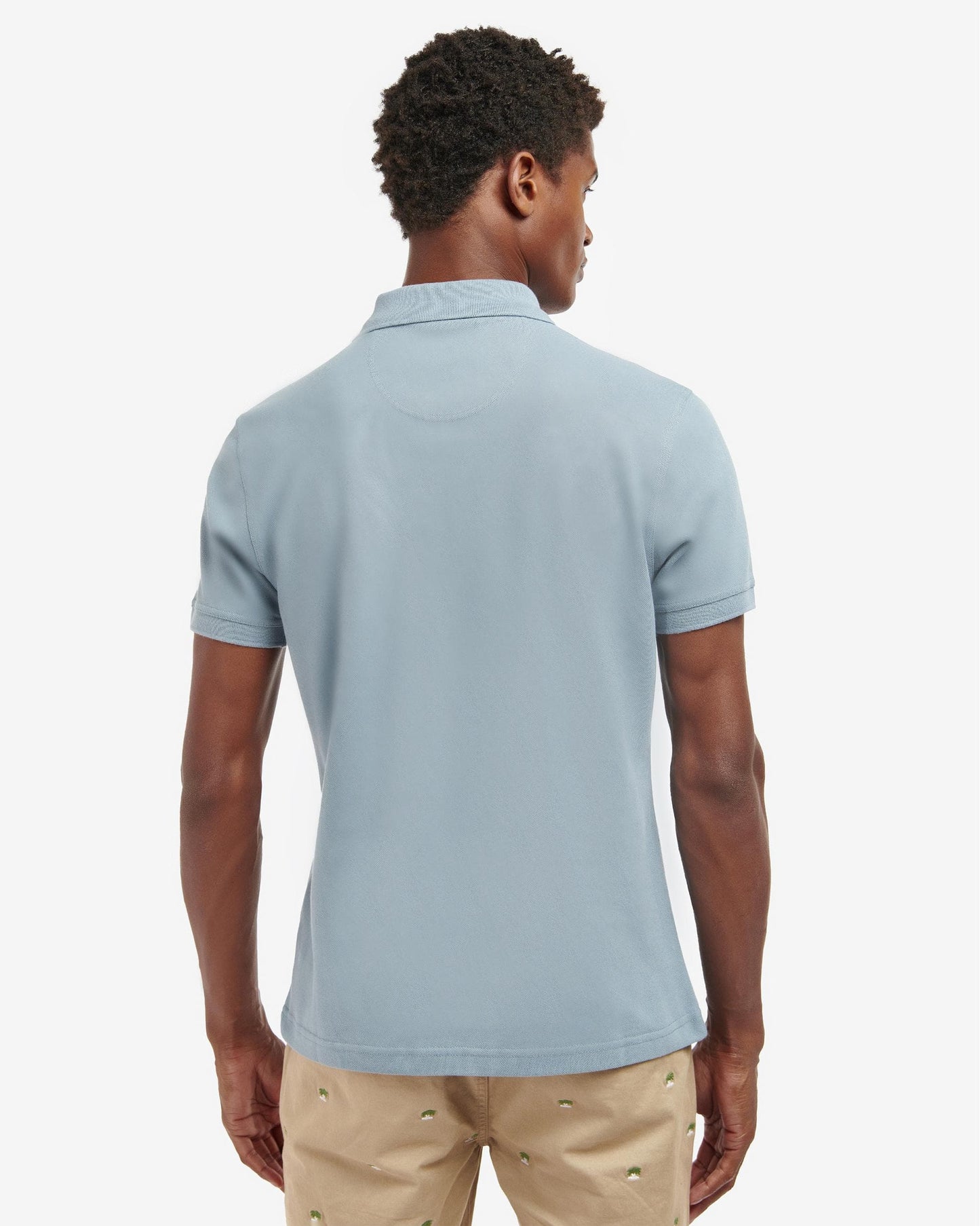 Barbour Mens Sports Polo Shirt - Washed Blue