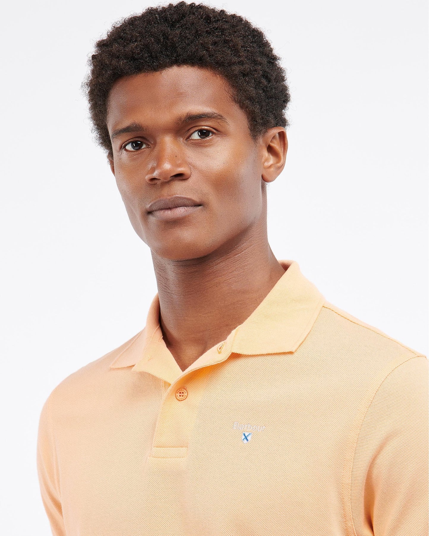 Barbour Mens Sports Polo Shirt - Coral Sands