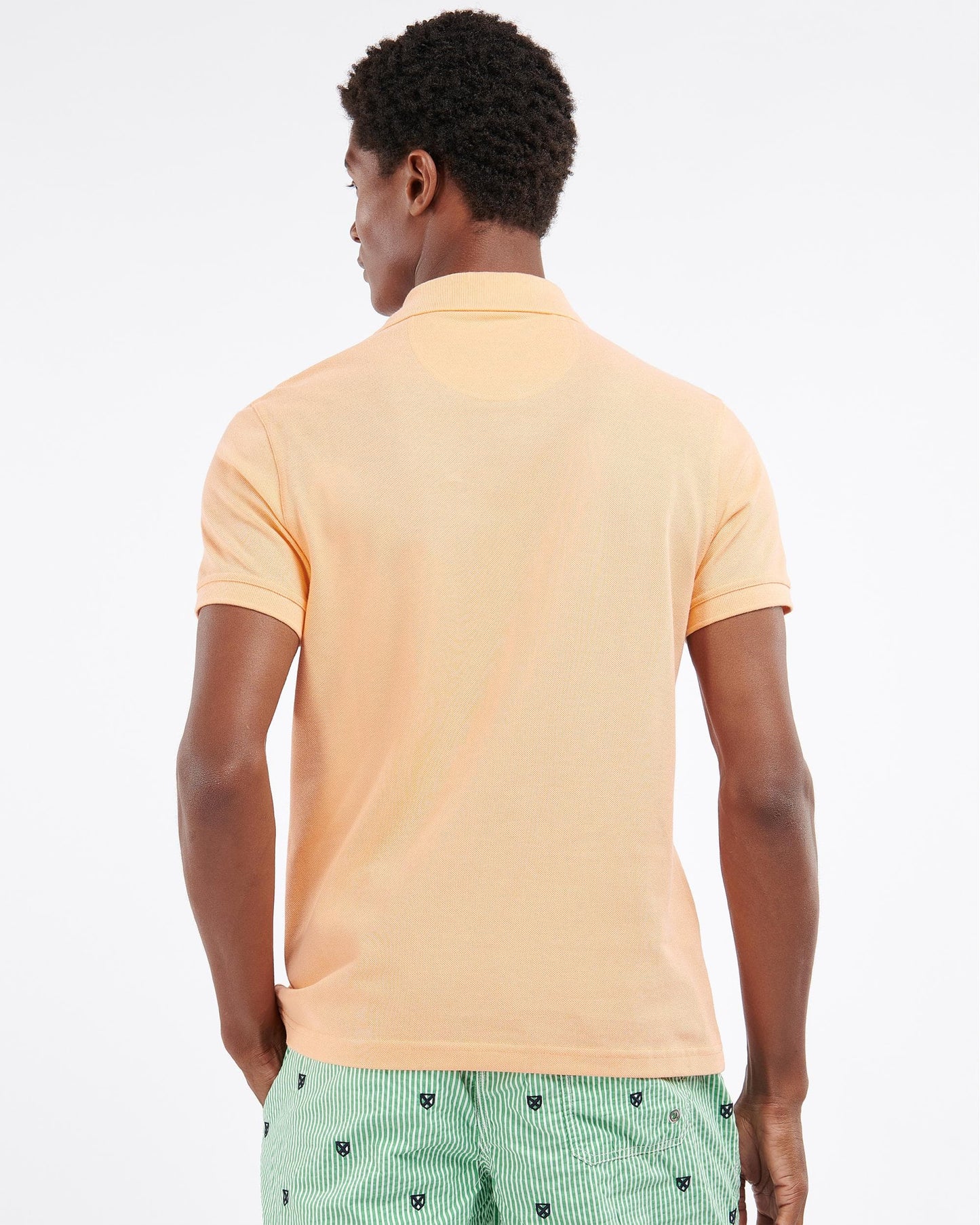 Barbour Mens Sports Polo Shirt - Coral Sands