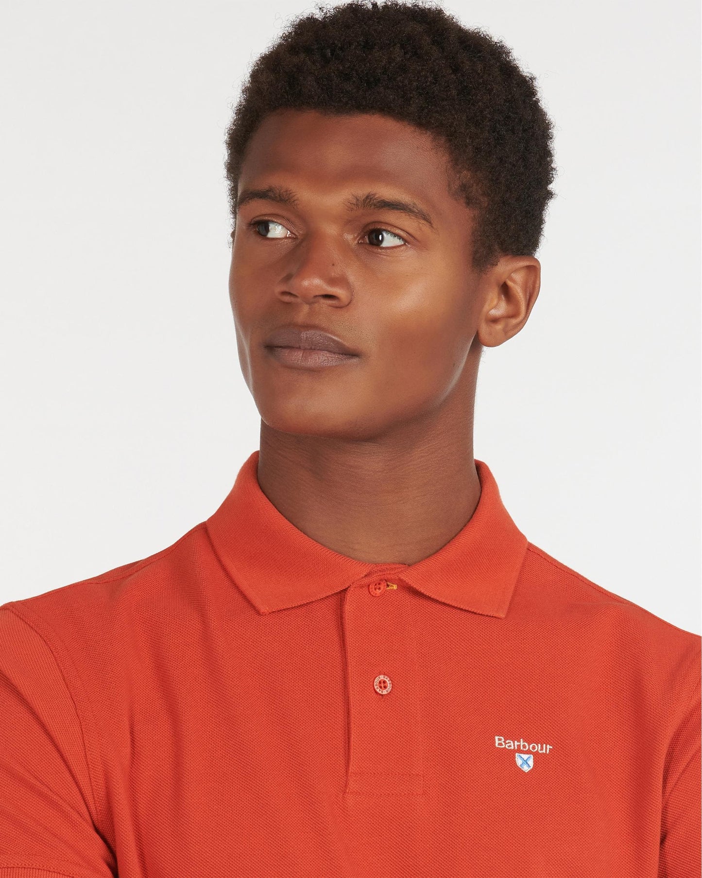 Barbour Mens Sports Polo Shirt - Paprika
