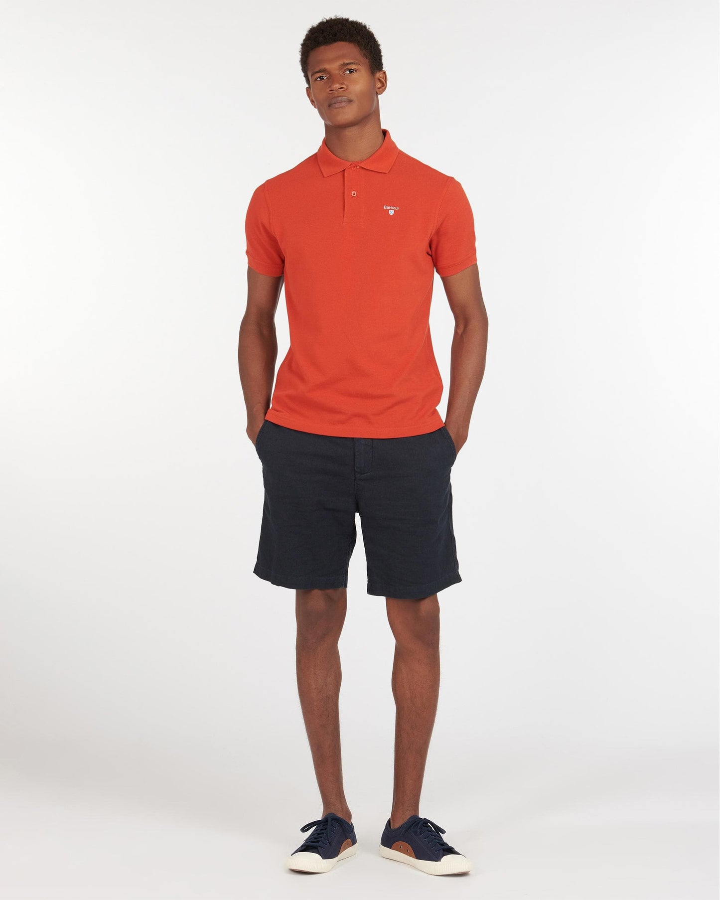 Barbour Mens Sports Polo Shirt - Paprika