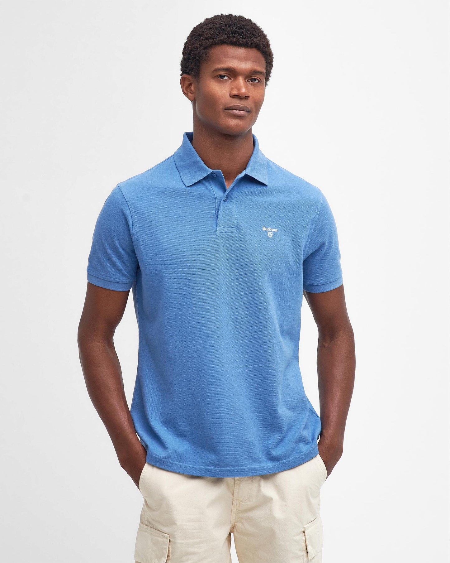 Barbour Mens Sports Polo Shirt - Federal Blue