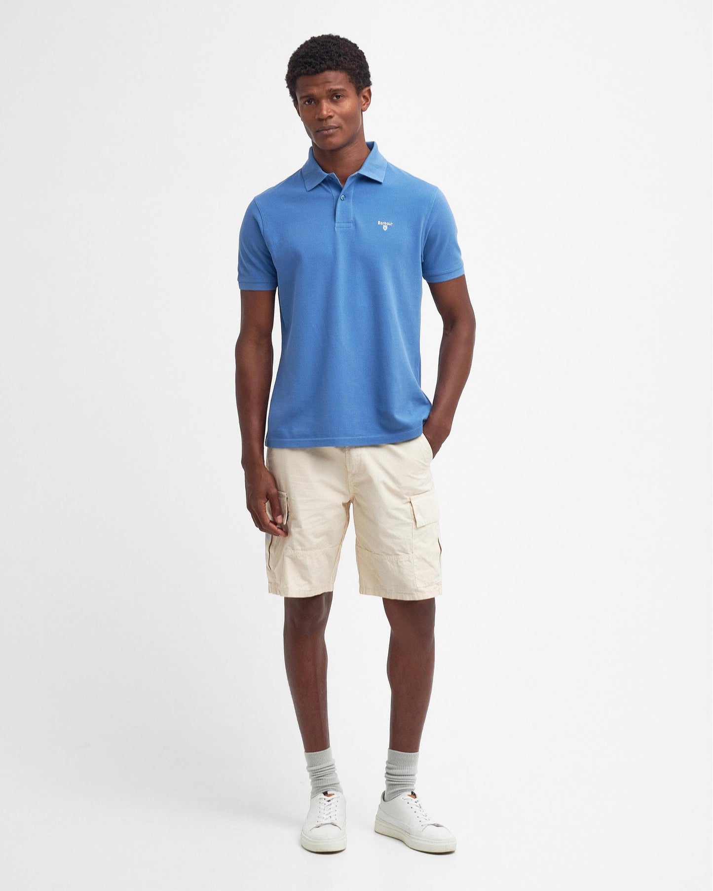 Barbour Mens Sports Polo Shirt - Federal Blue