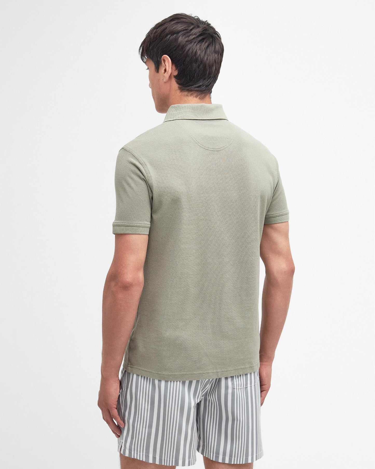 Barbour Mens Sports Polo Shirt - Dusty Green