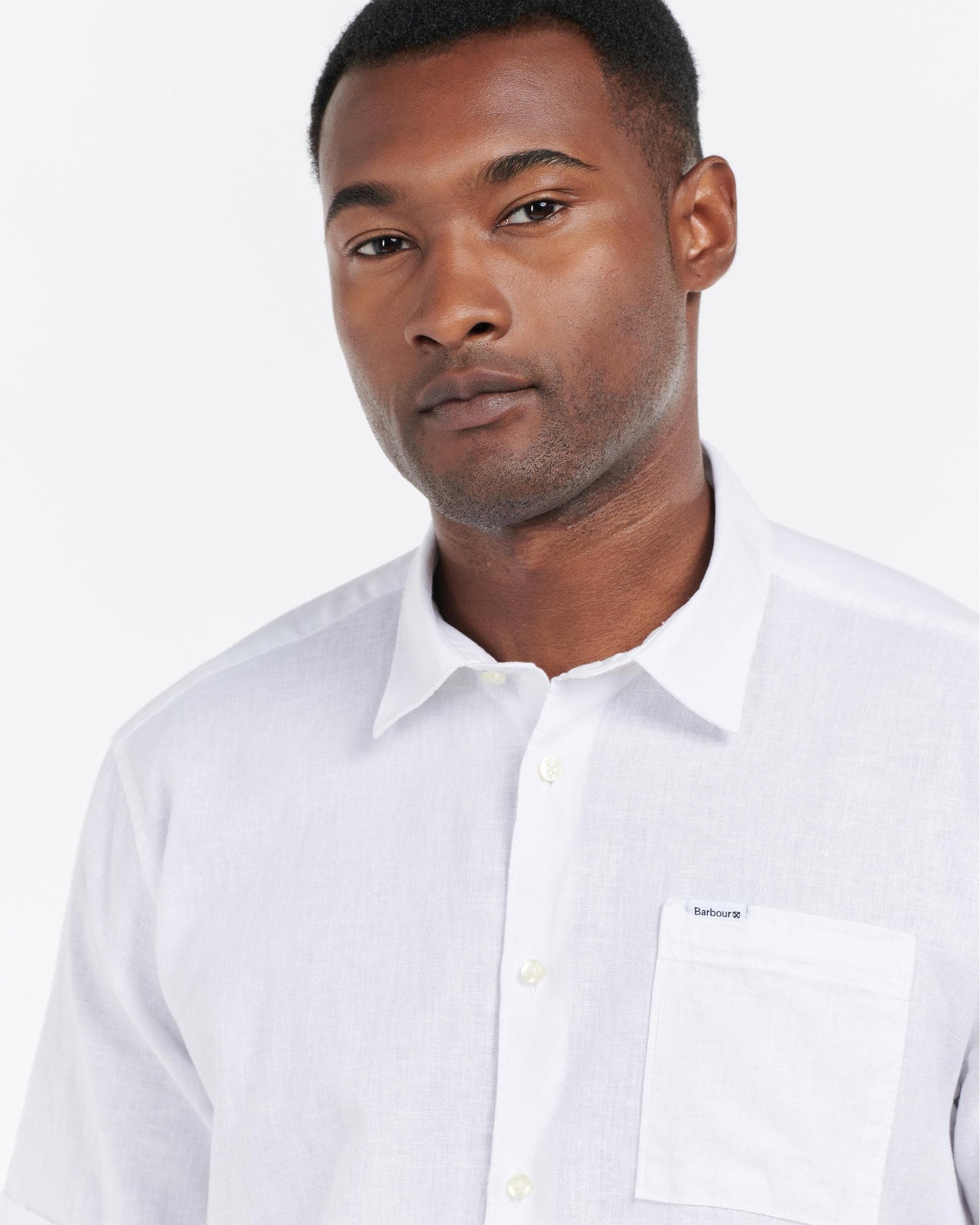Barbour Nelson Mens Summer Shirt - White