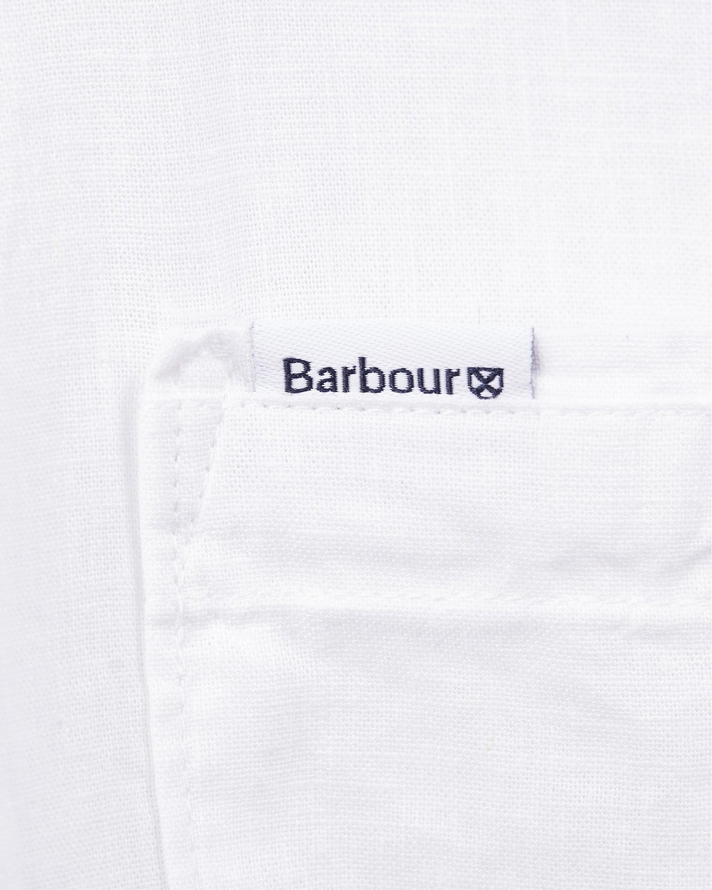 Barbour Nelson Mens Summer Shirt - White