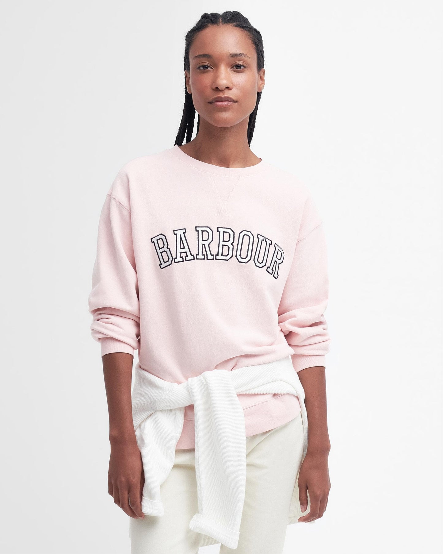 Barbour Northumberland Womens Drop Shoulder Sweatshirt - Shell Pink