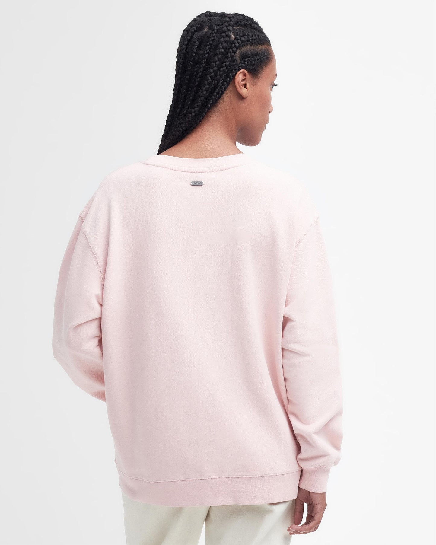 Barbour Northumberland Womens Drop Shoulder Sweatshirt - Shell Pink
