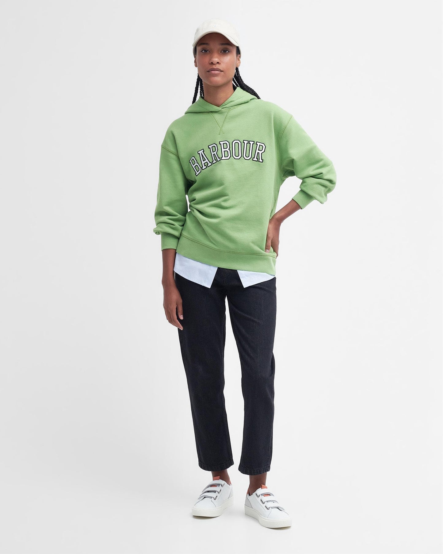 Barbour Northumberland Womens Hoodie - Nephrite Green