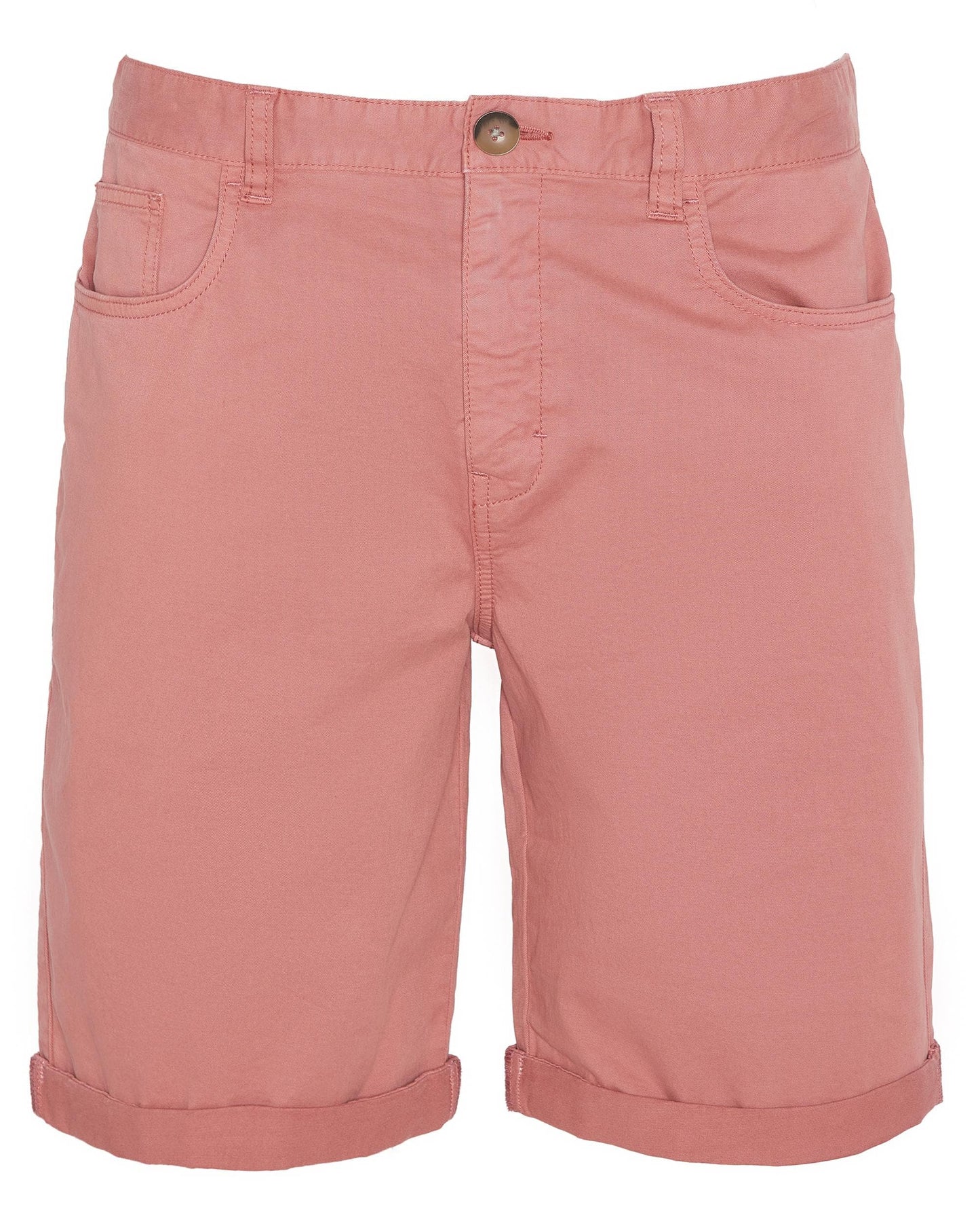 Barbour Overdyed Mens Twill Shorts - Pink Clay