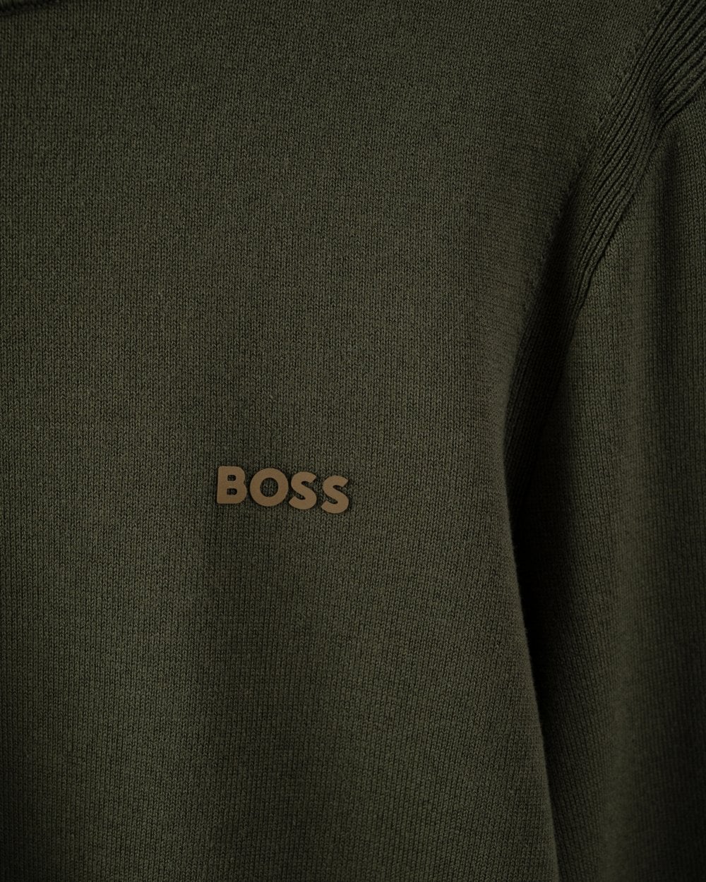 BOSS Green Ever-X Crew Neck Mens Jumper - Open Green 379
