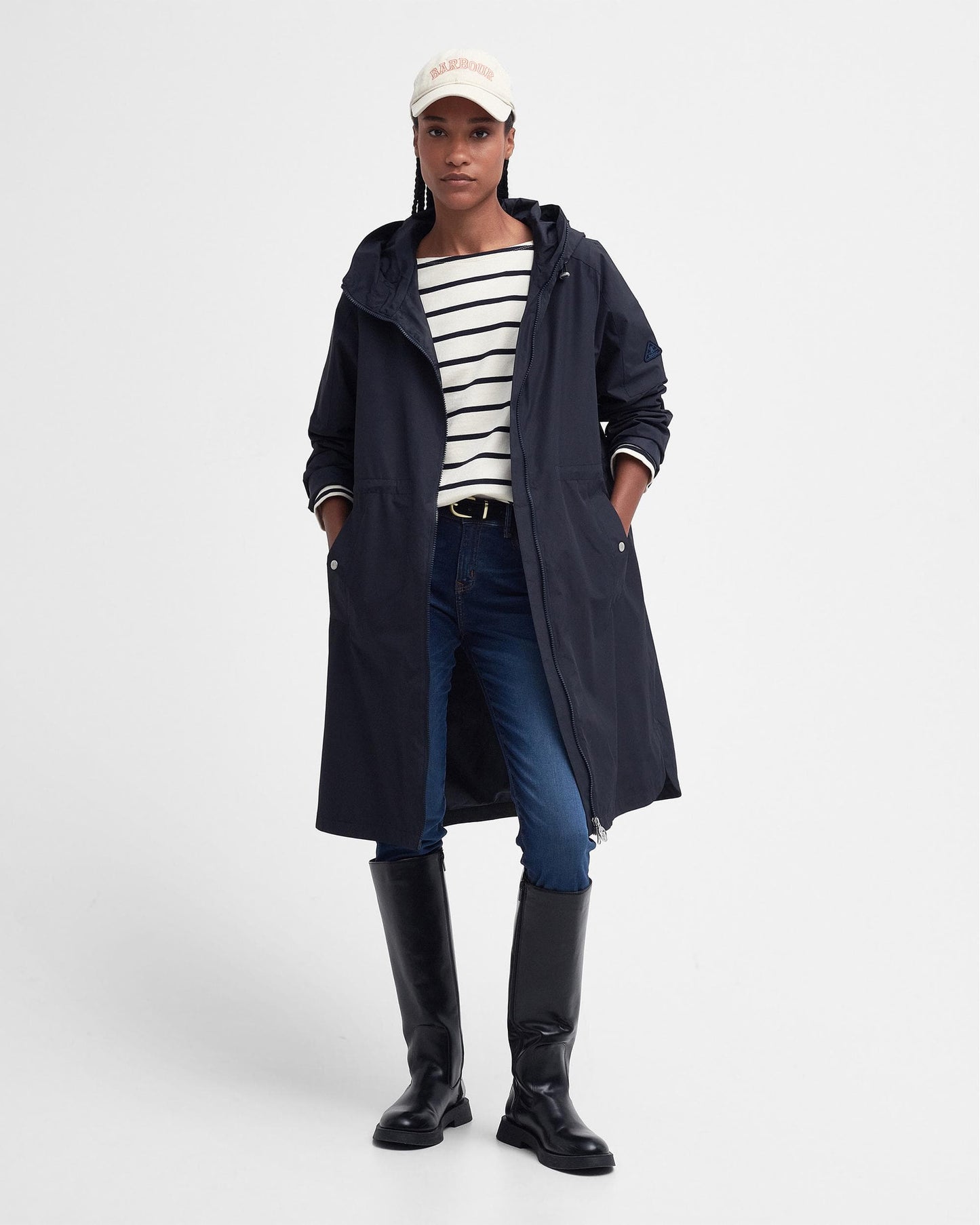 Barbour Penarth Womens Long Showerproof Coat