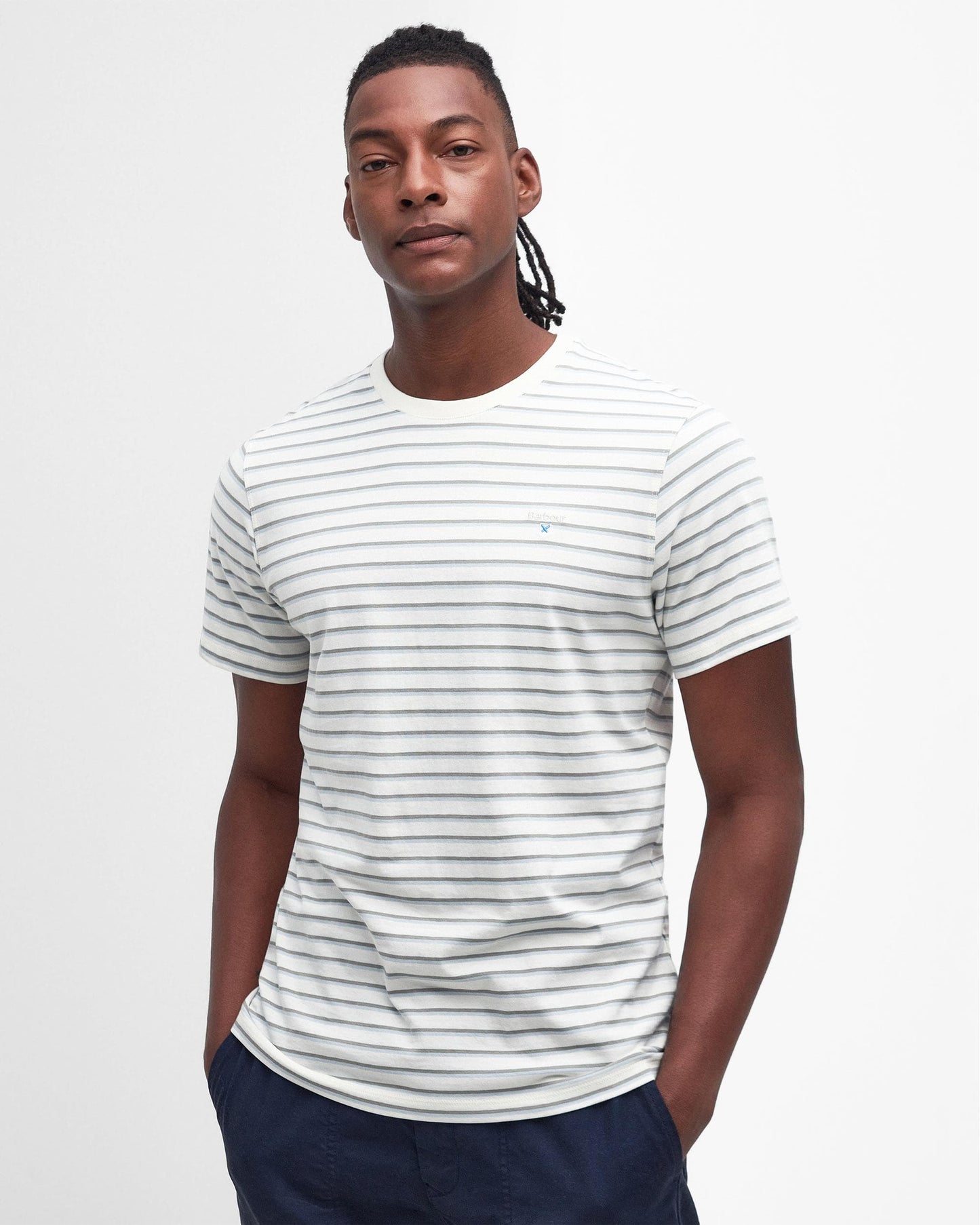 Barbour Ponte Stripe Mens Tailored T-Shirt