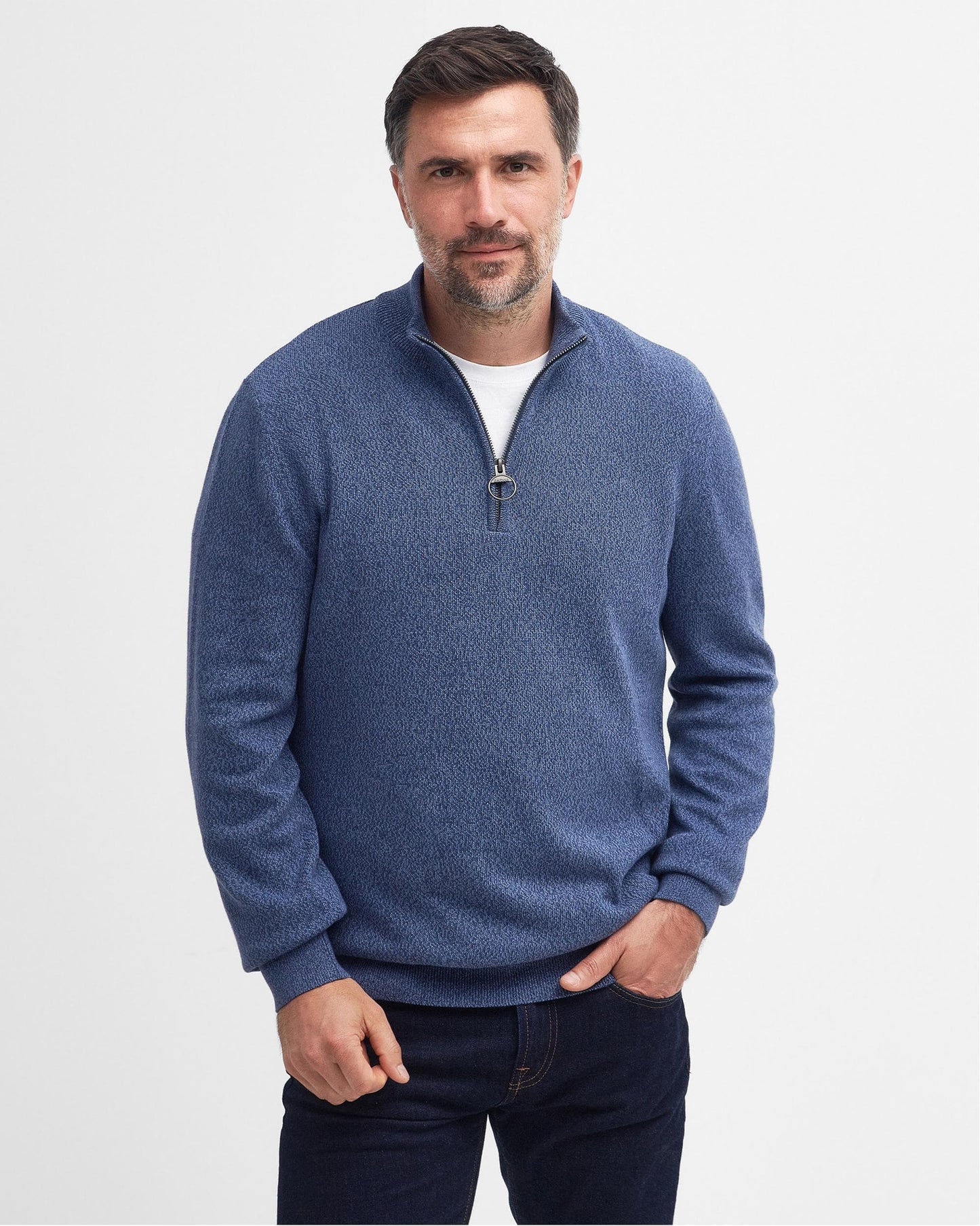 Barbour Whitfield Mens Half Zip Jumper