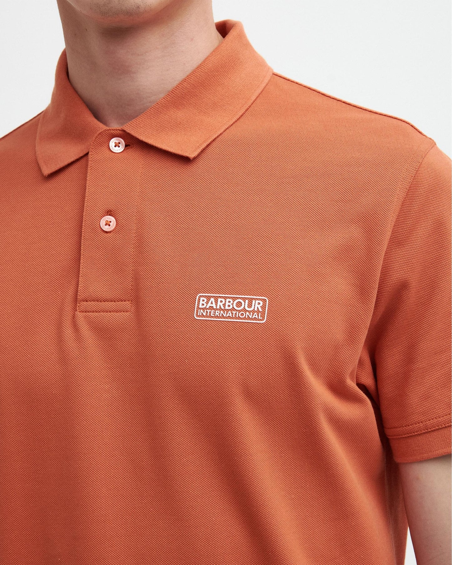 Barbour International Essential Short Sleeve Mens Polo - Sienna
