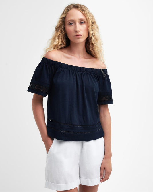 Barbour Ralee Womens Relaxed Top - Navy