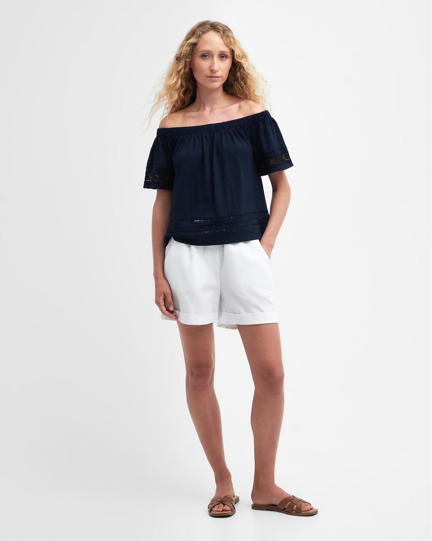 Barbour Ralee Womens Relaxed Top - Navy