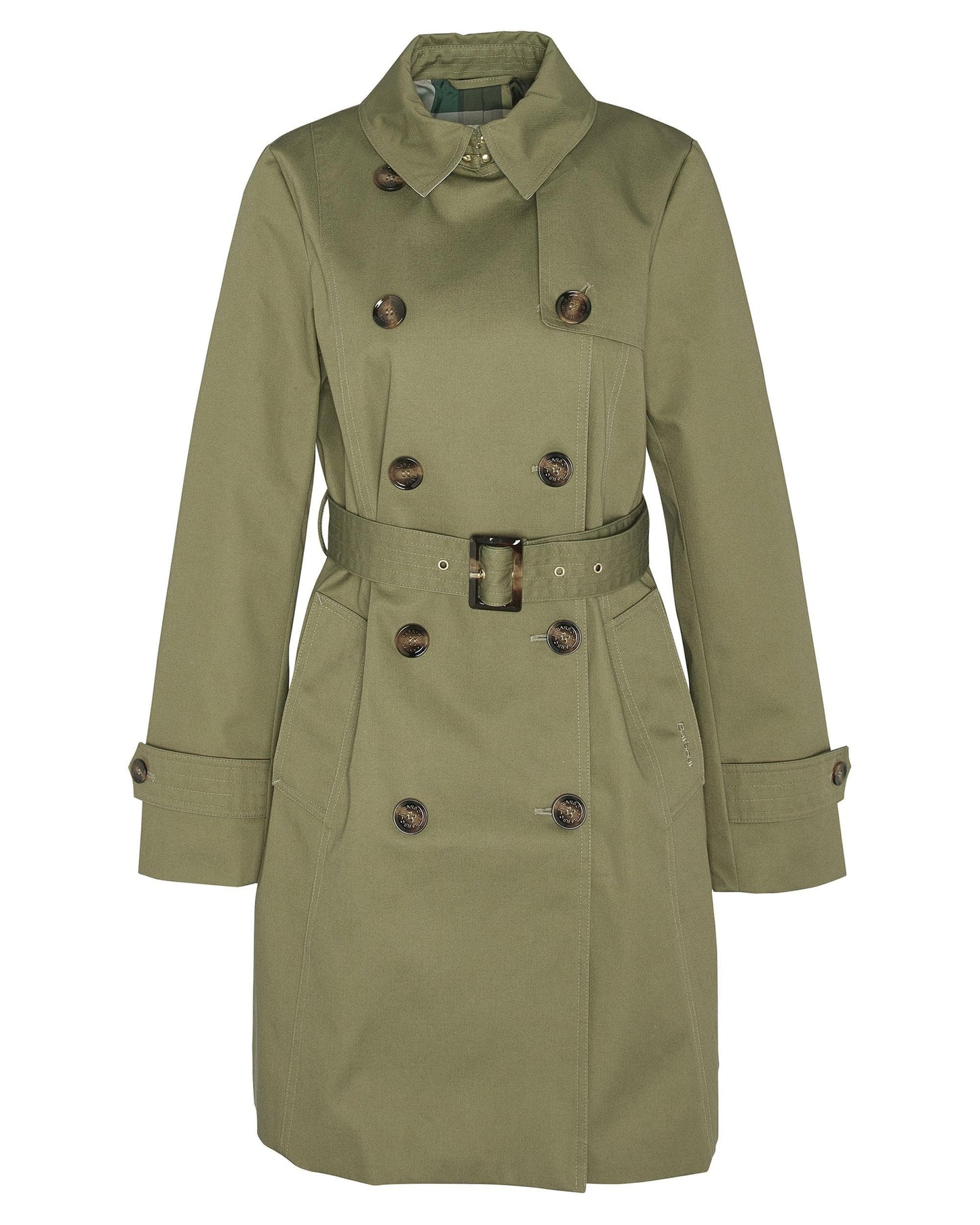Barbour Short Greta Womens Showerproof Trenchcoat