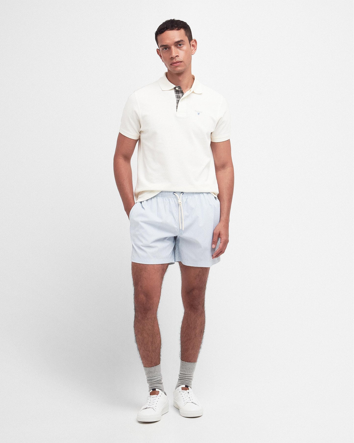 Barbour Somerset Mens Swim Shorts - Sky Blue