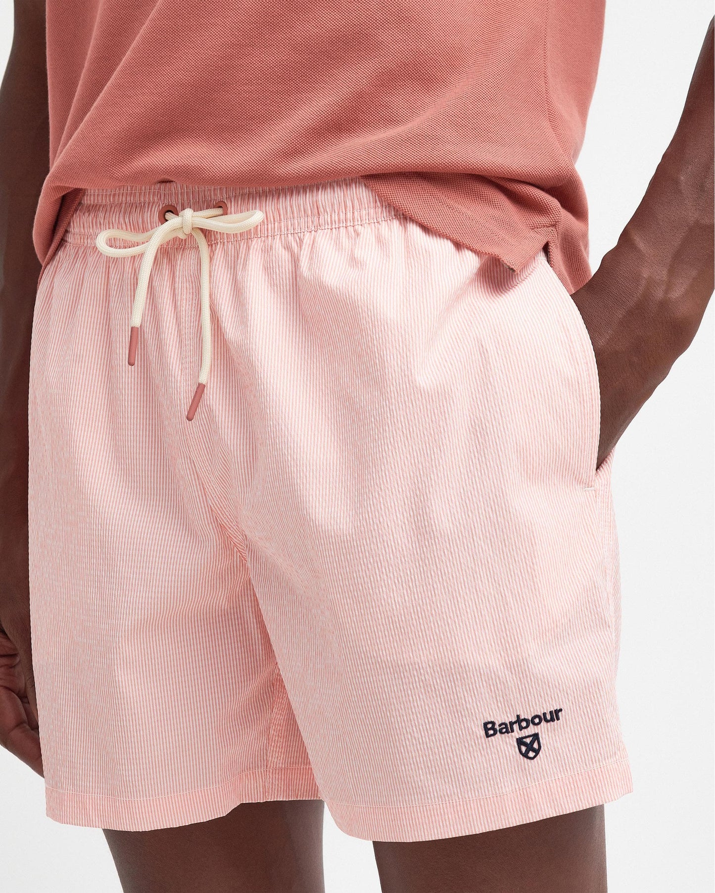 Barbour Somerset Mens Swim Shorts - Pink Clay