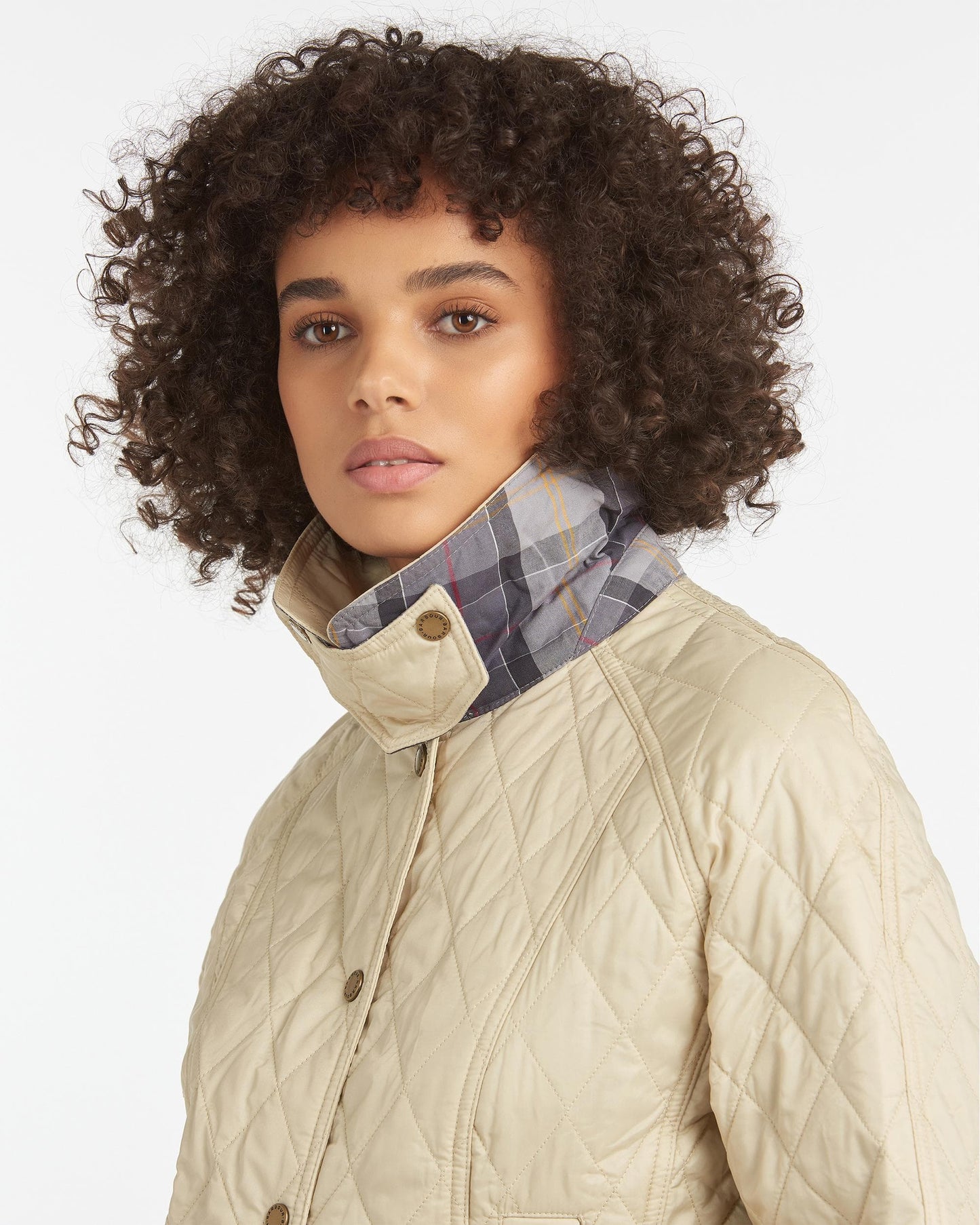 Barbour Summer Beadnell Womens Quilted Jacket - Pearl