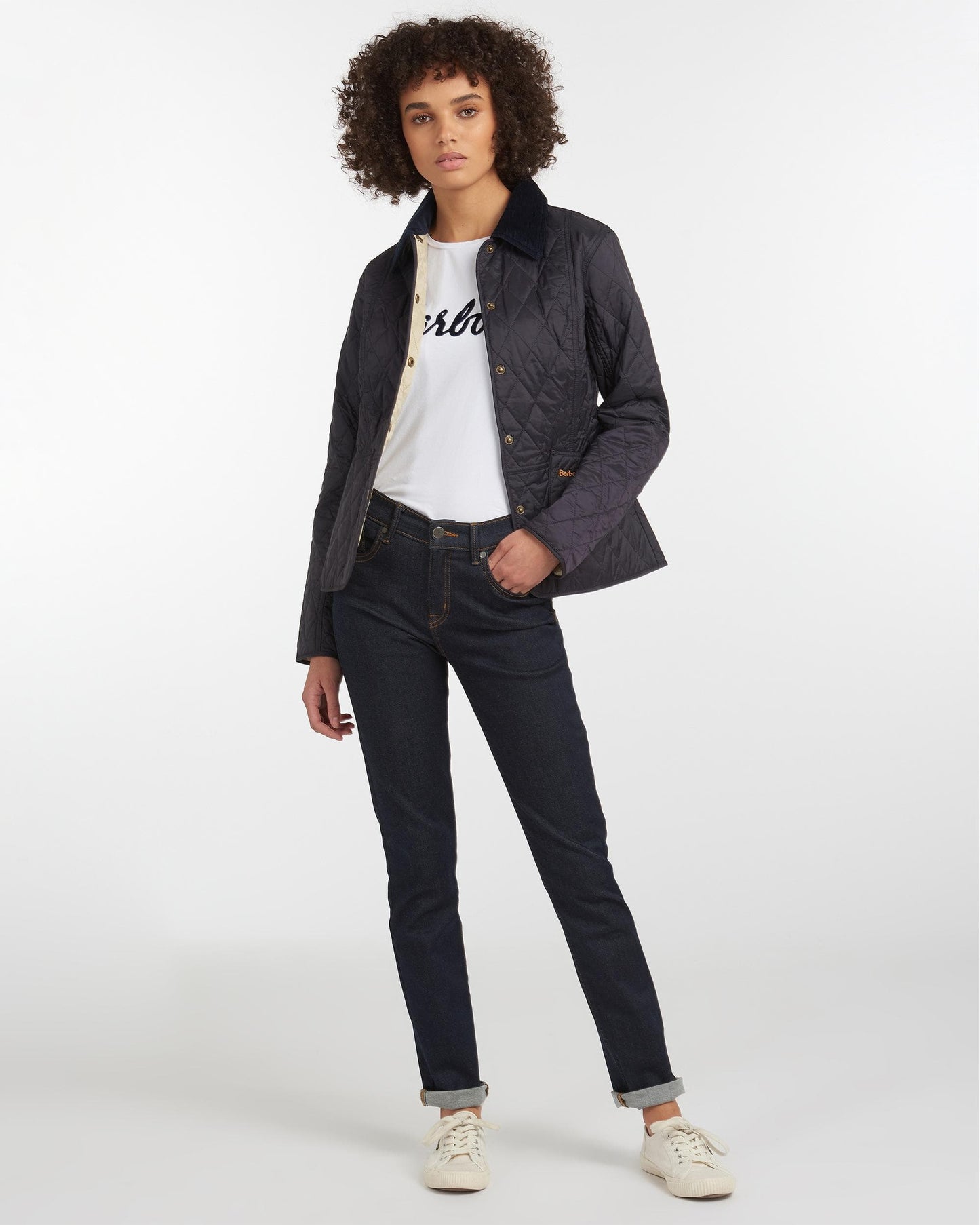 Barbour Summer Liddesdale Womens Jacket - Navy/Pearl
