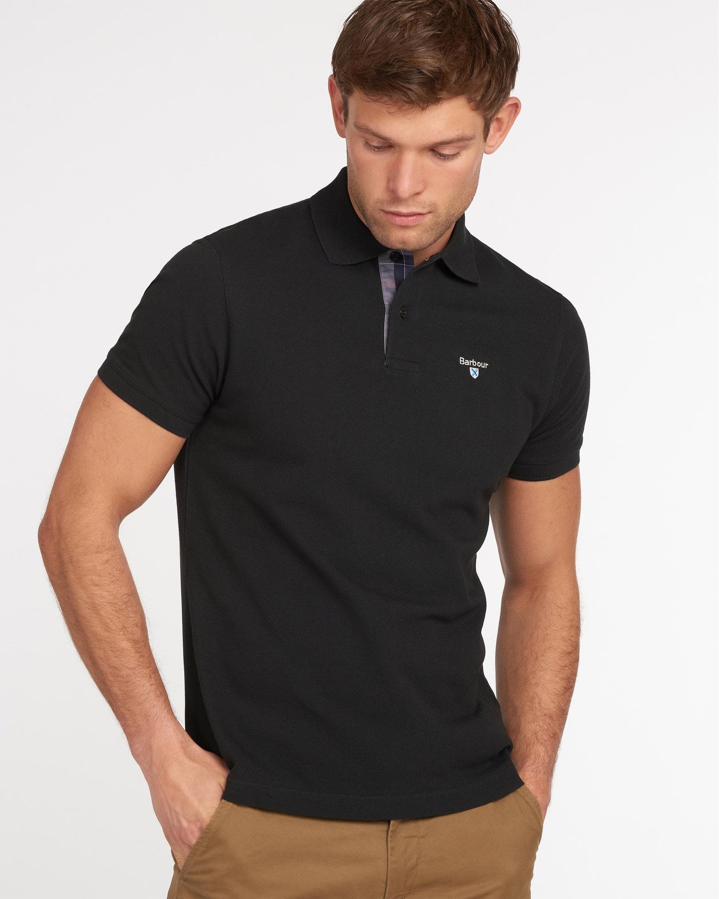 Barbour Tartan Pique Mens Polo S/S 25