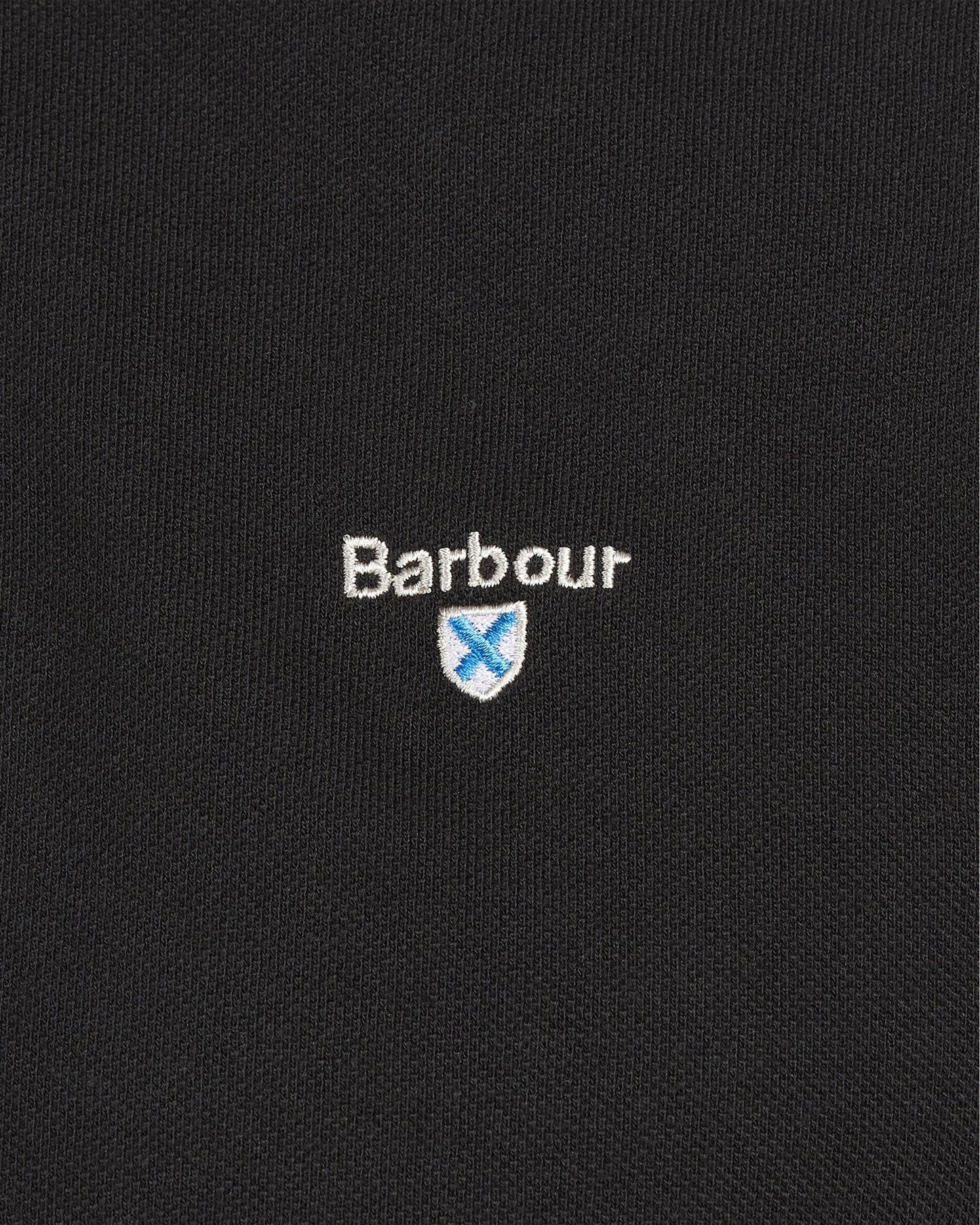 Barbour Tartan Pique Mens Polo S/S 25 - Black/Modern