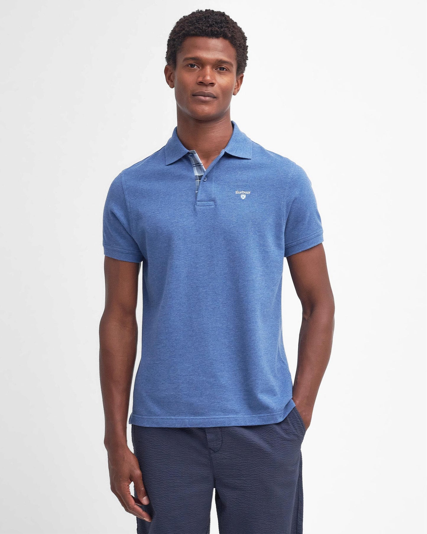Barbour Tartan Pique Mens Polo S/S 25