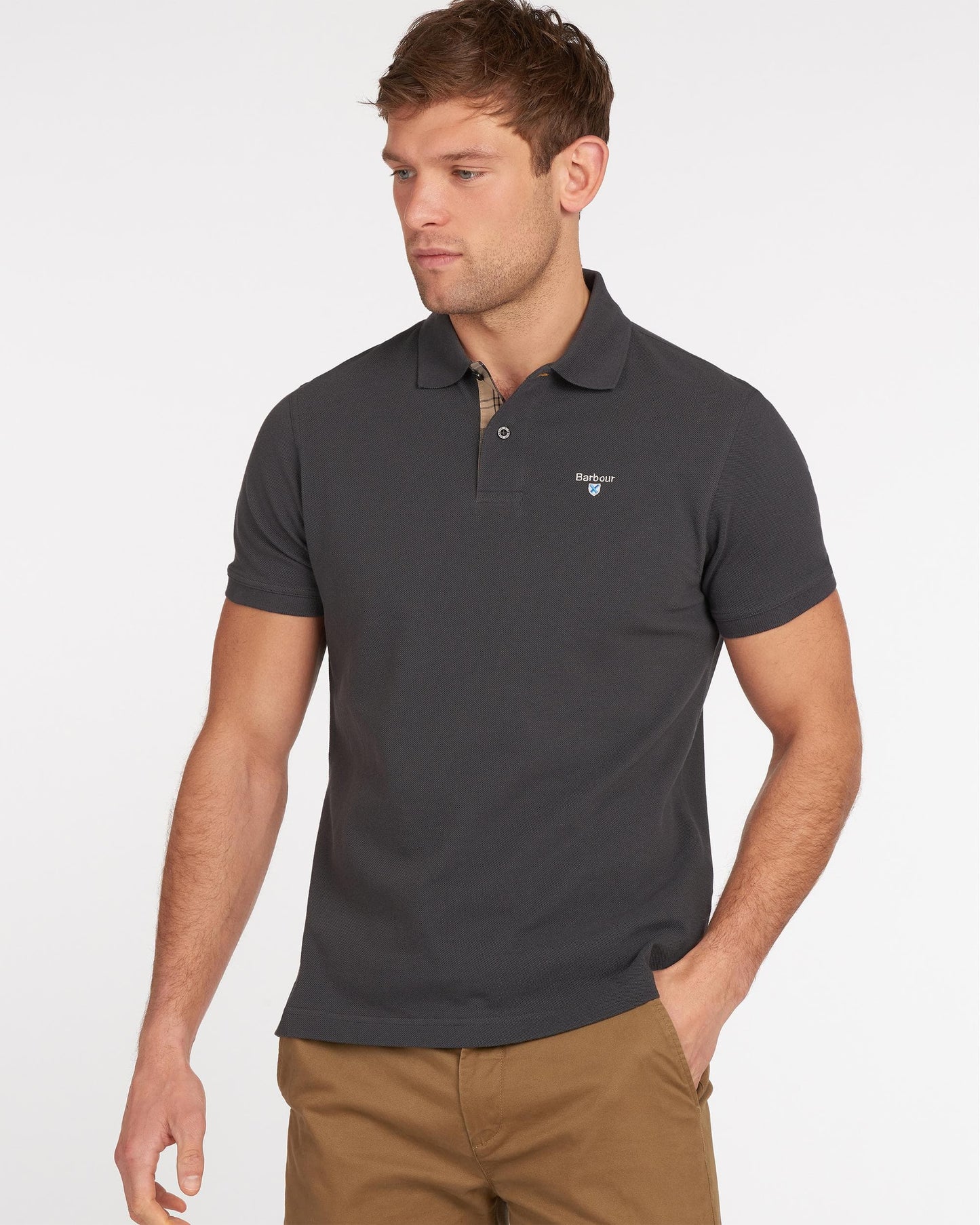 Barbour Tartan Pique Mens Polo S/S 25
