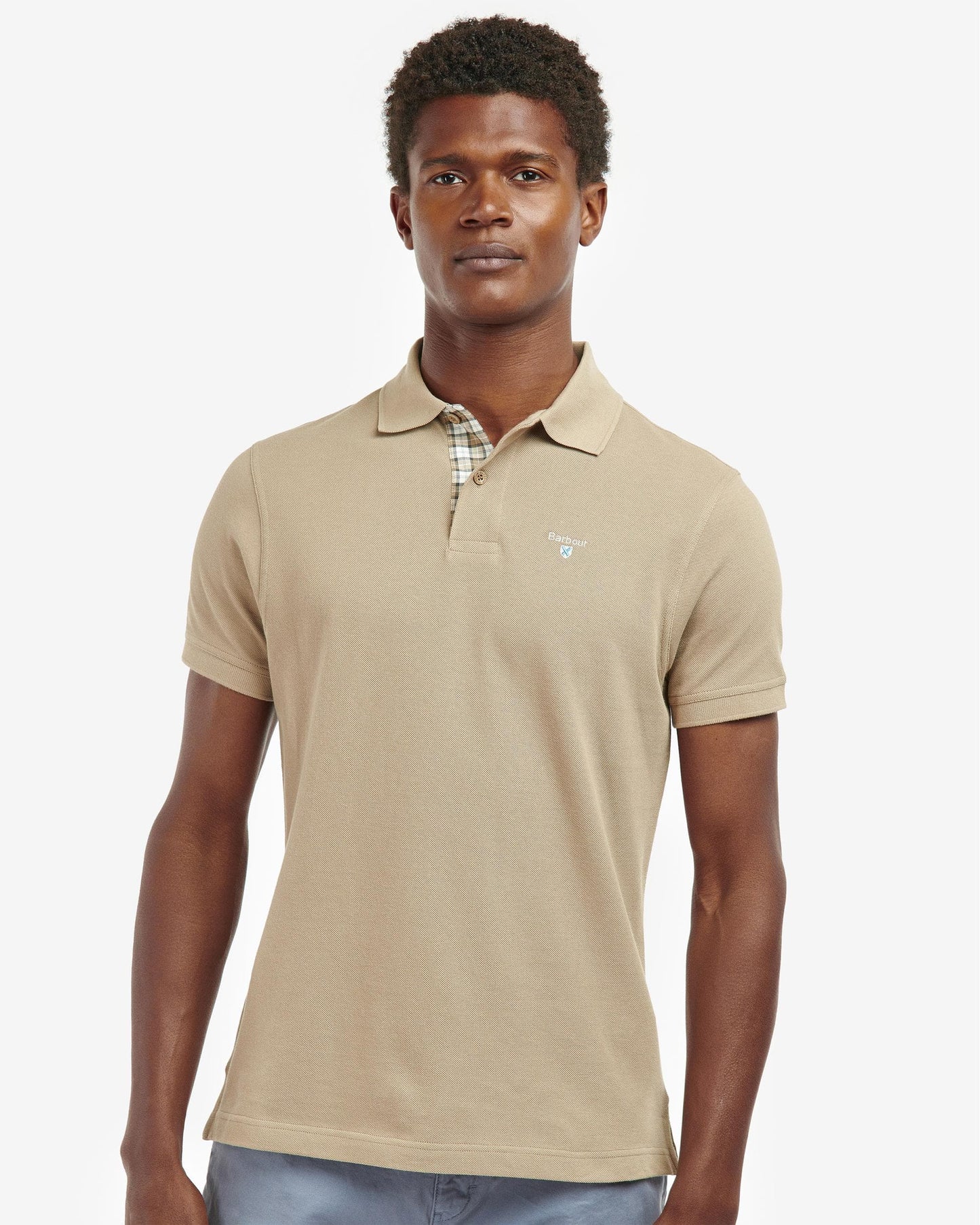 Barbour Tartan Pique Mens Polo S/S 25