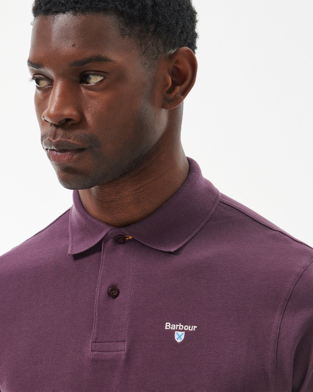 Barbour Tartan Pique Mens Polo - Fig