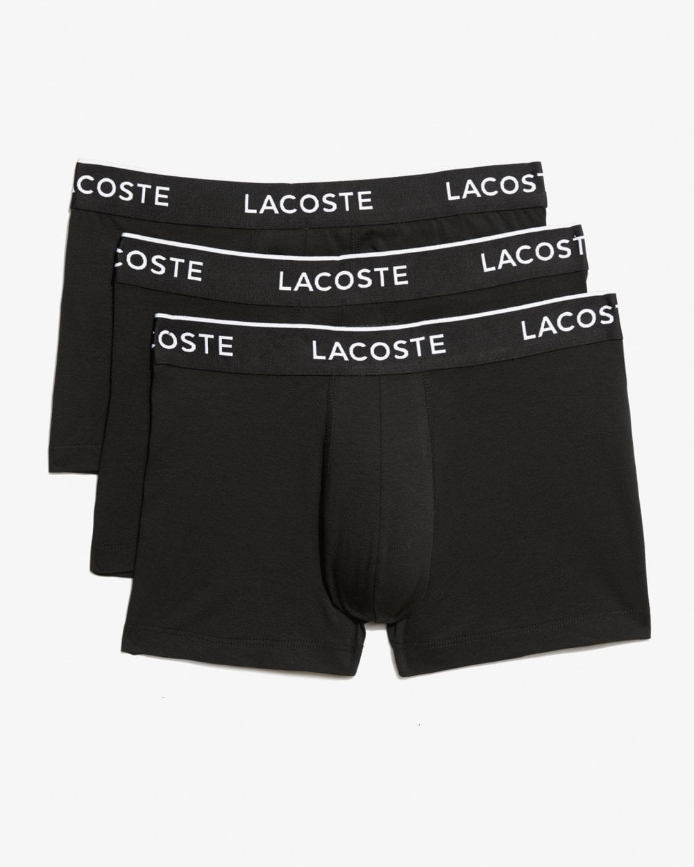 Lacoste Pack of 3 Mens Casual Cotton Stretch Boxer Trunks