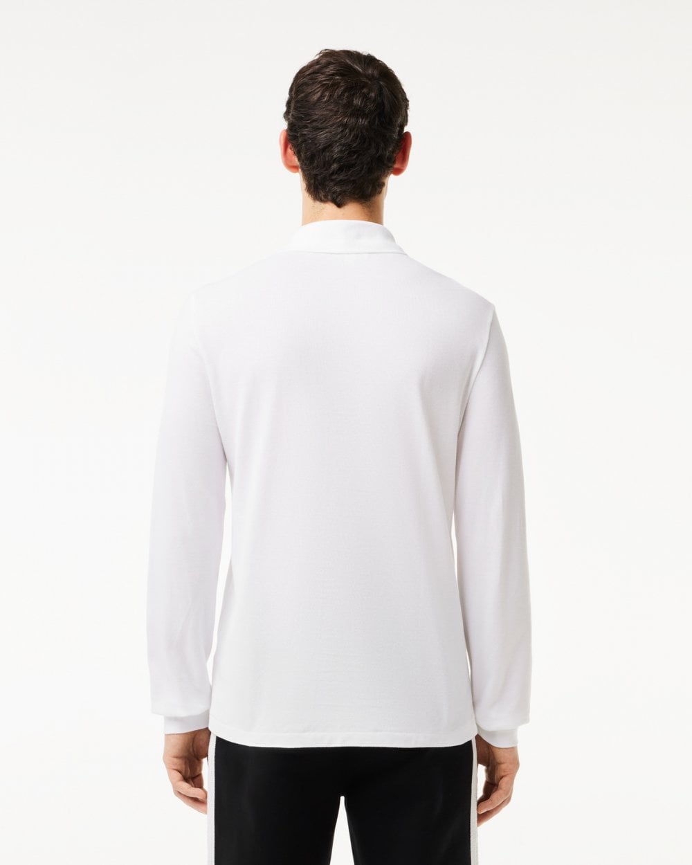Lacoste Original L.12.12 Mens Long Sleeve Cotton Polo Shirt - White 001