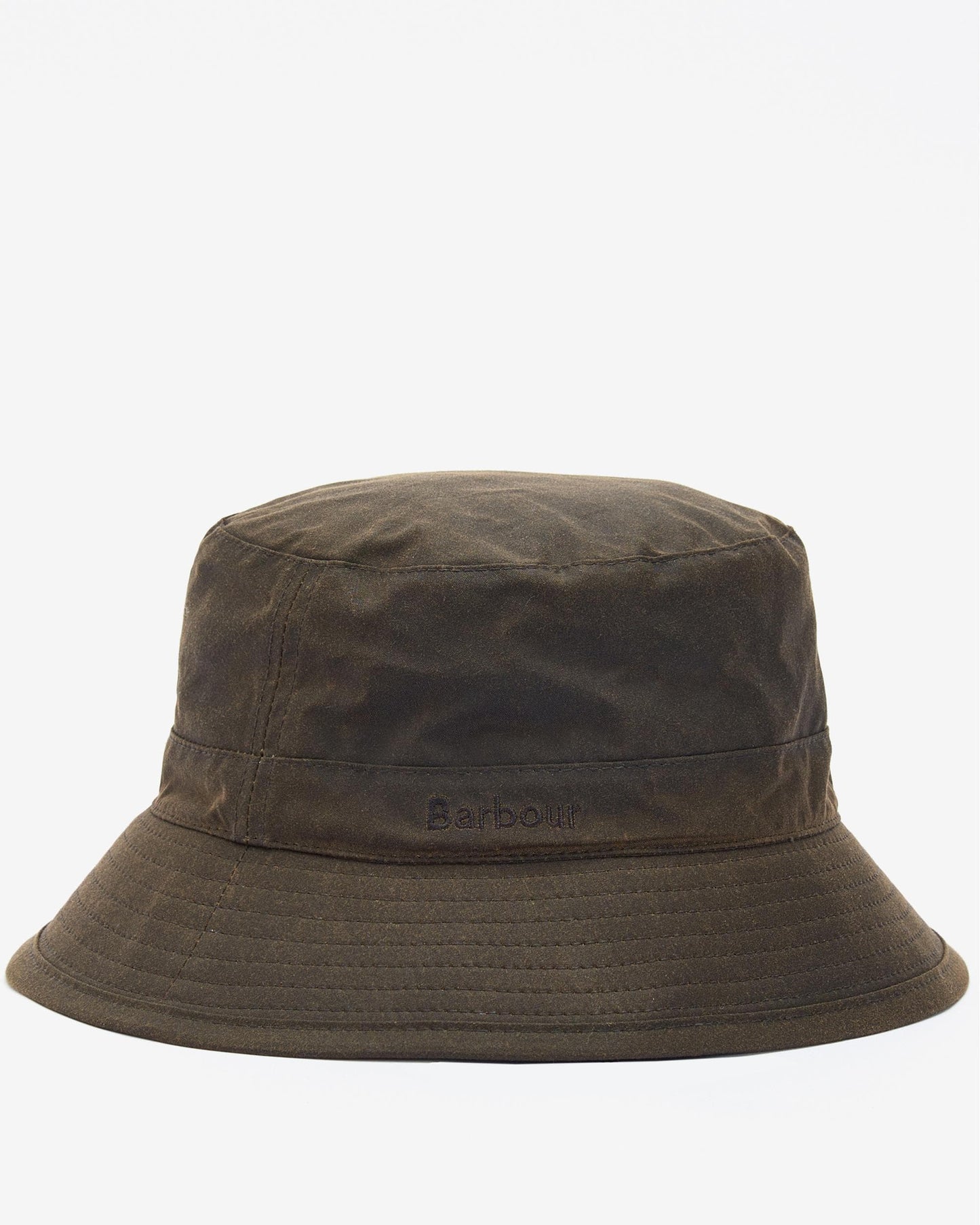 Barbour Mens Wax Bucket Hat - Olive
