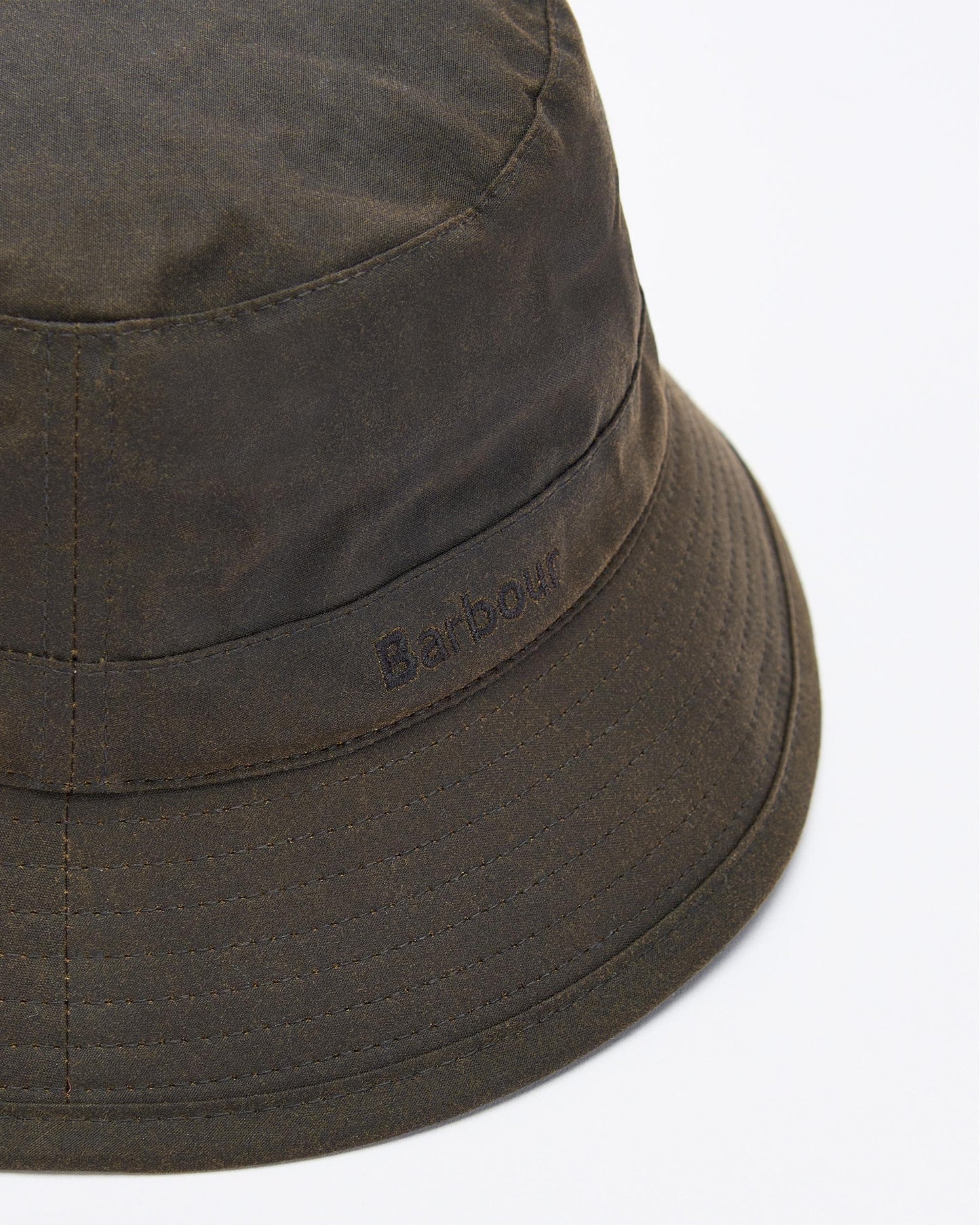 Barbour Mens Wax Bucket Hat - Olive