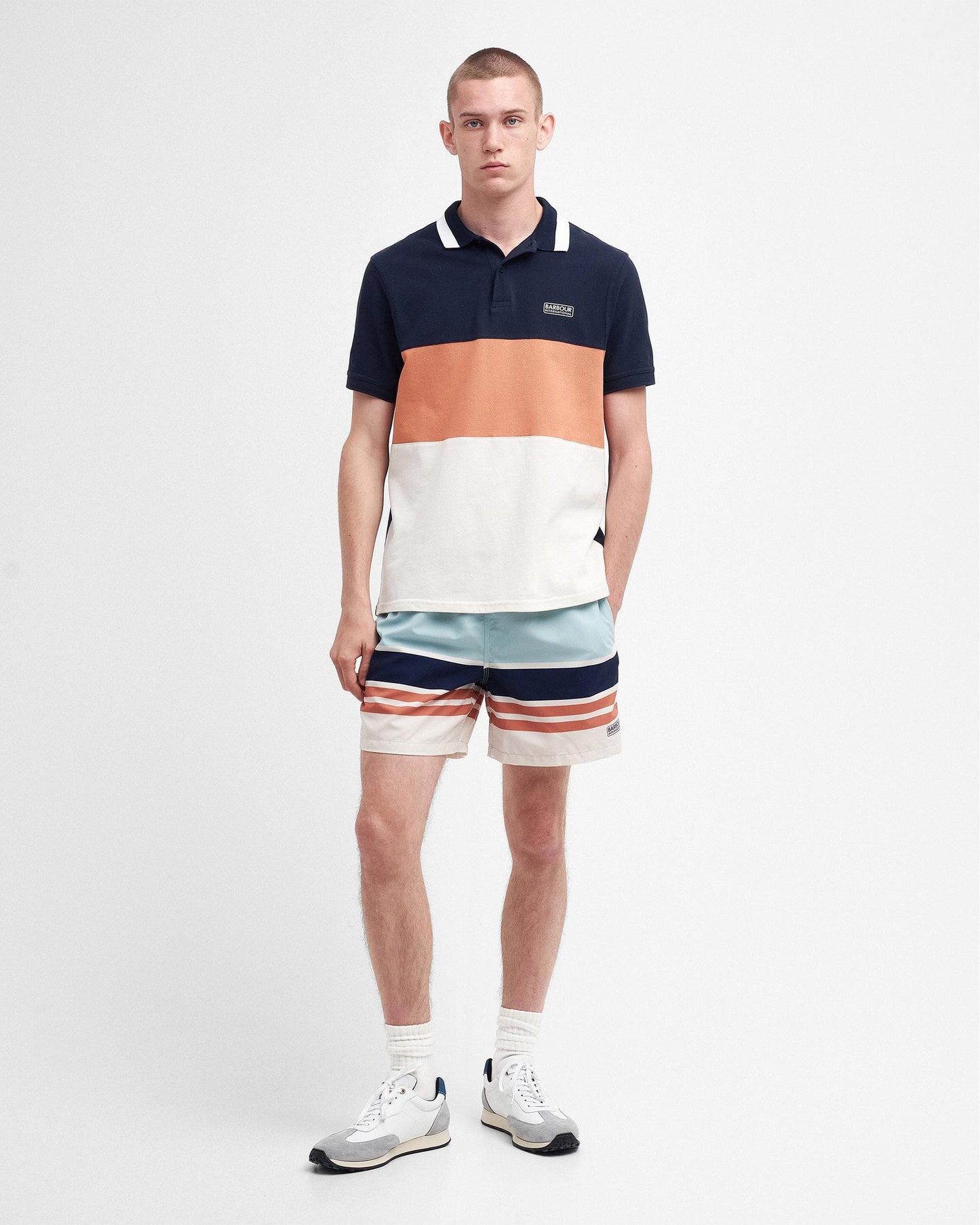 Barbour International Barbour International Block Stripe Mens Swim Shorts