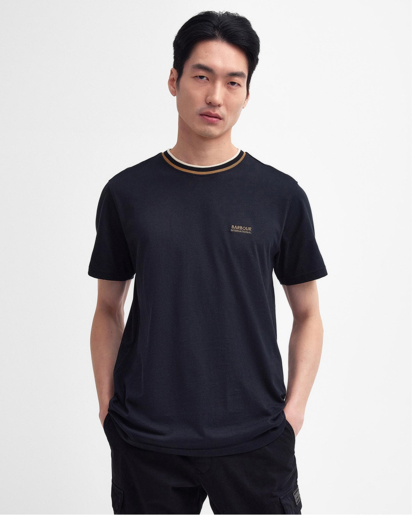Barbour International Buxton Mens Tailored Tipped T-Shirt